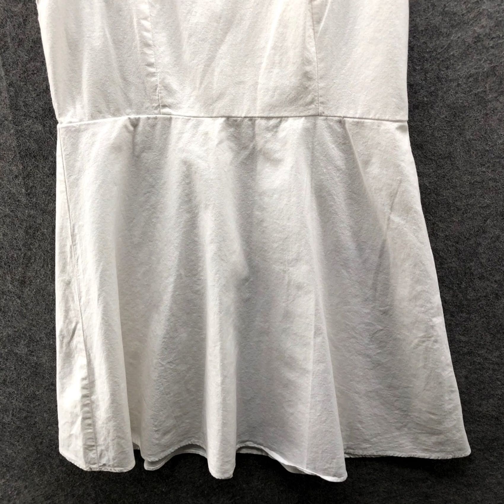 American Eagle Outfitters American Eagle Fit Flare Dress Womens 6 White Cotton Lace Summer A-Line Size M / US 6-8 / IT 42-44 - 4 Thumbnail