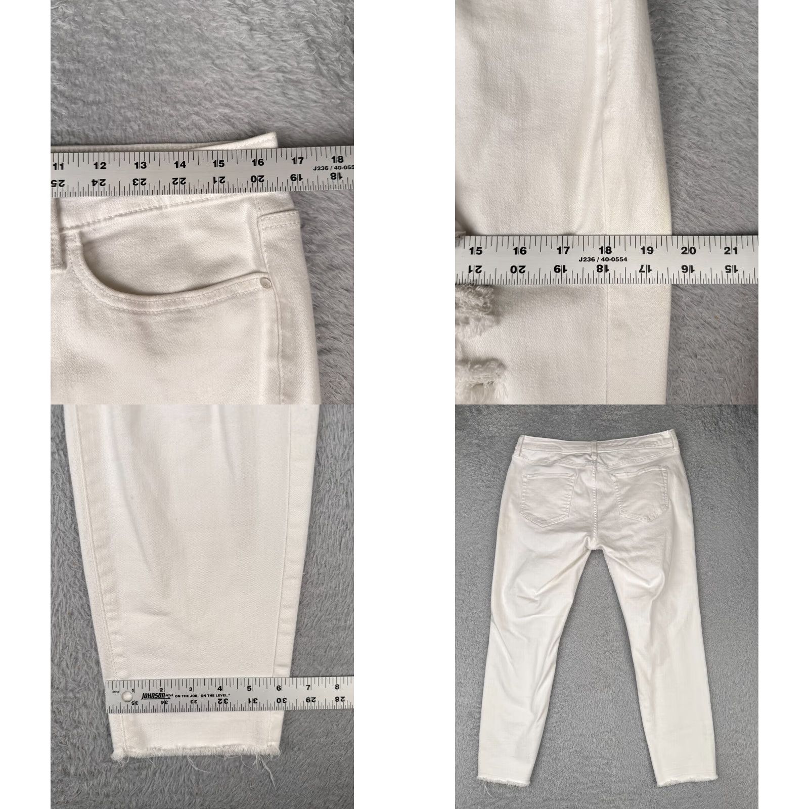 Vintage a.n.a Jeans Womens 10 White Denim Skinny Ankle Distressed Cotton Blend 32x25 Jeans Women's 10 White Denim Skinny Ankle Distressed Cotton Blend 32x25 Size 32" / US 10 / IT 46 - 9 Thumbnail
