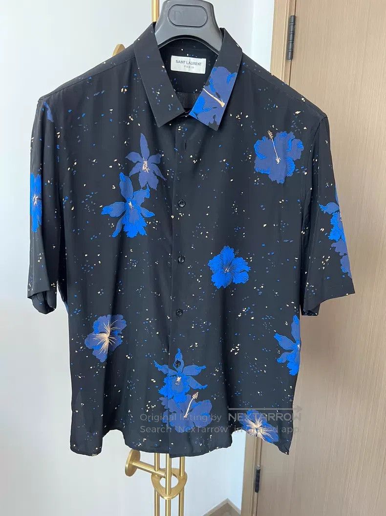 Saint Laurent Paris Saint Laurent Paris size 40 Men's Short Sleeve Shirt Size US M / EU 48-50 / 2 - 1 Thumbnail