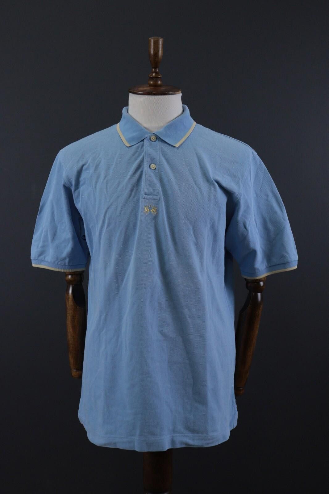 La Martina La Martina Blue Solid Summer Polo Shirt Size 3XL XXXL 2XL Size US XXL / EU 58 / 5 - 1 Thumbnail