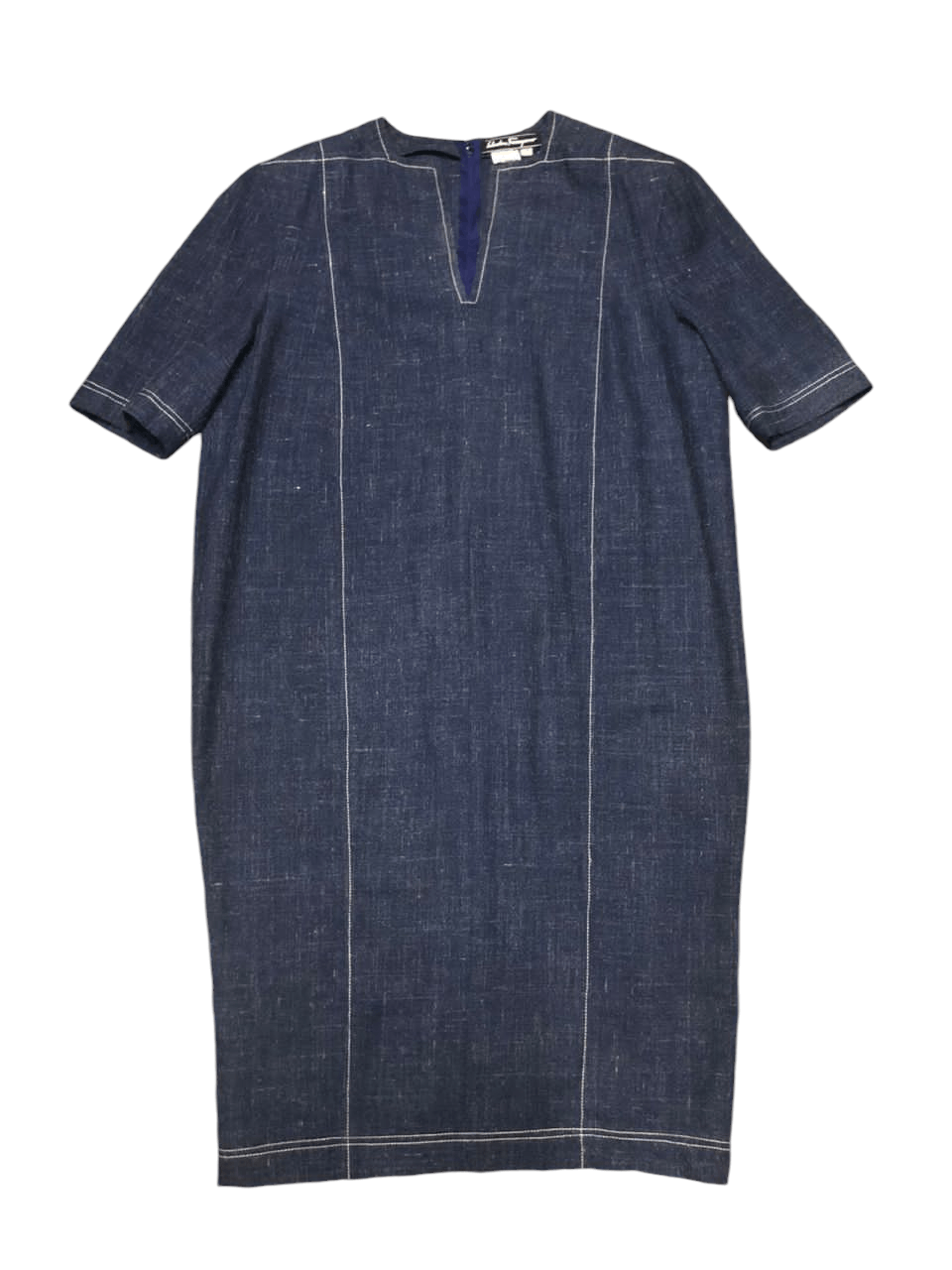 Salvatore Ferragamo × Vintage Vintage Salvatore Ferragamo Wool Dress Short Sleeve Size XL / US 12-14 / IT 48-50 - 1 Thumbnail