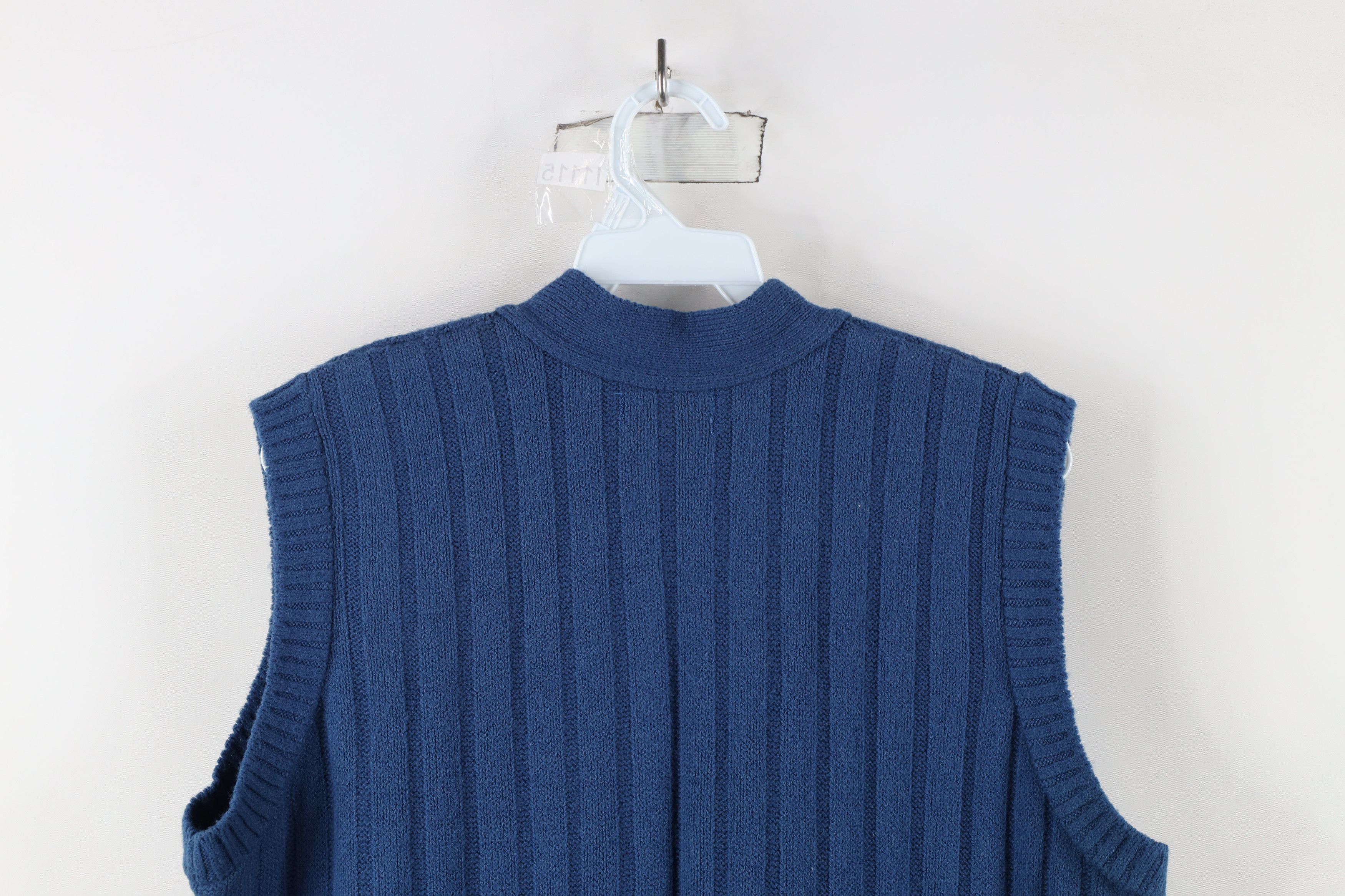 Vintage Vintage 60s Streetwear Button Ribbed Knit Sweater Vest USA Size XL / US 12-14 / IT 48-50 - 8 Thumbnail