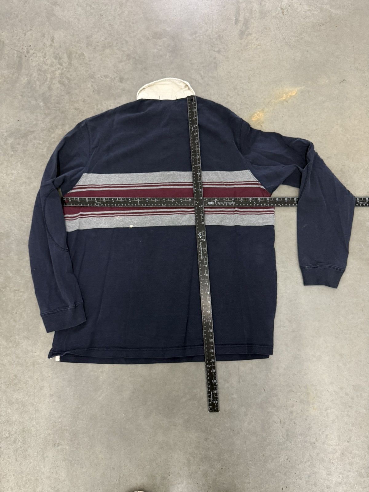 Polo Ralph Lauren Eddie Bauer Vintage Polo Rugby Padded Shirt Two Tone Navy EB Size US XL / EU 56 / 4 - 4 Thumbnail