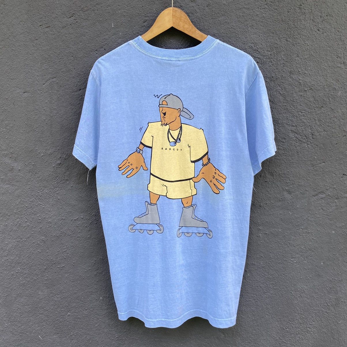 Vintage Thrashed Faded Vintage 90s Bad Guy ERD GRUNGE GRAIL TEE Size US L / EU 52-54 / 3 - 1 Thumbnail