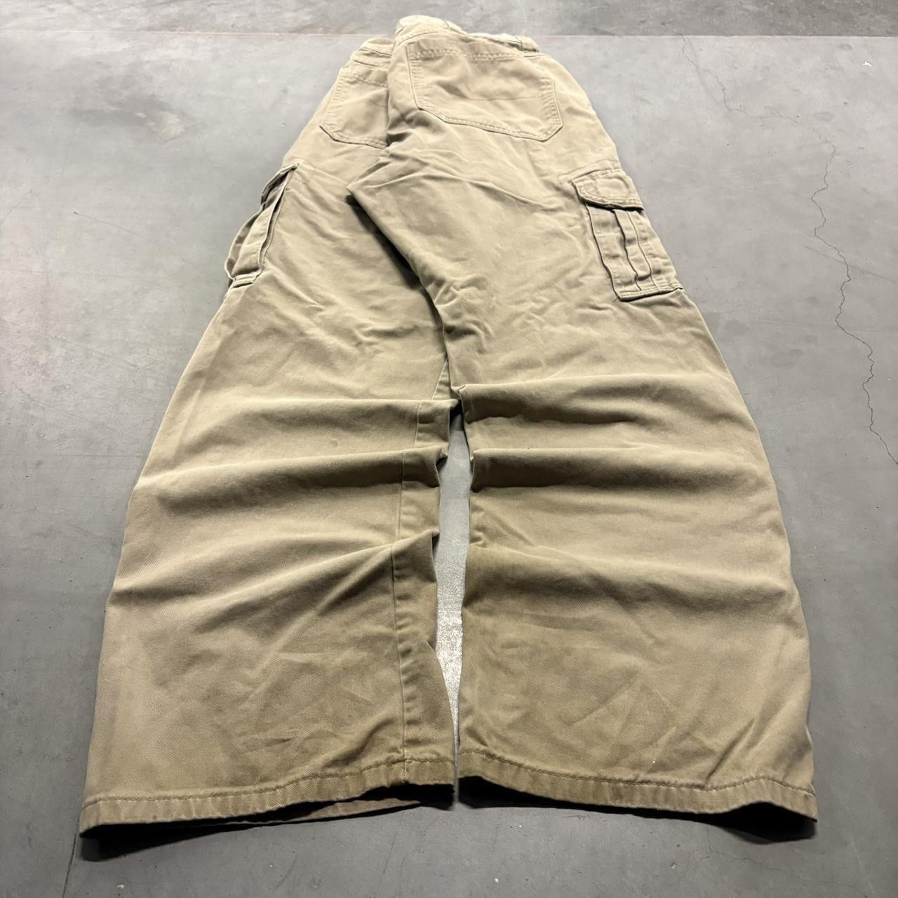 Vintage Crazy Vintage Y2K/2000s Baggy Skater Streetwear Style Khaki Cargo Pants! Size US 34 / EU 50 - 6 Thumbnail