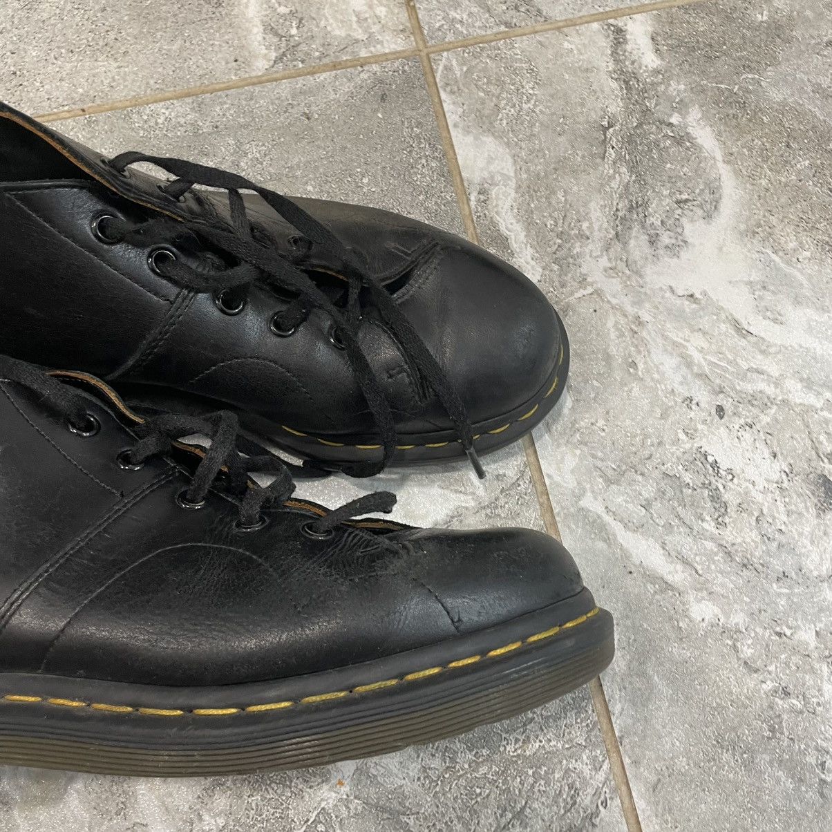 Dr. Martens × Leather Women Dr Martens Black boots shoes rock old money luxury Size US 7.5 / IT 37.5 - 4 Thumbnail