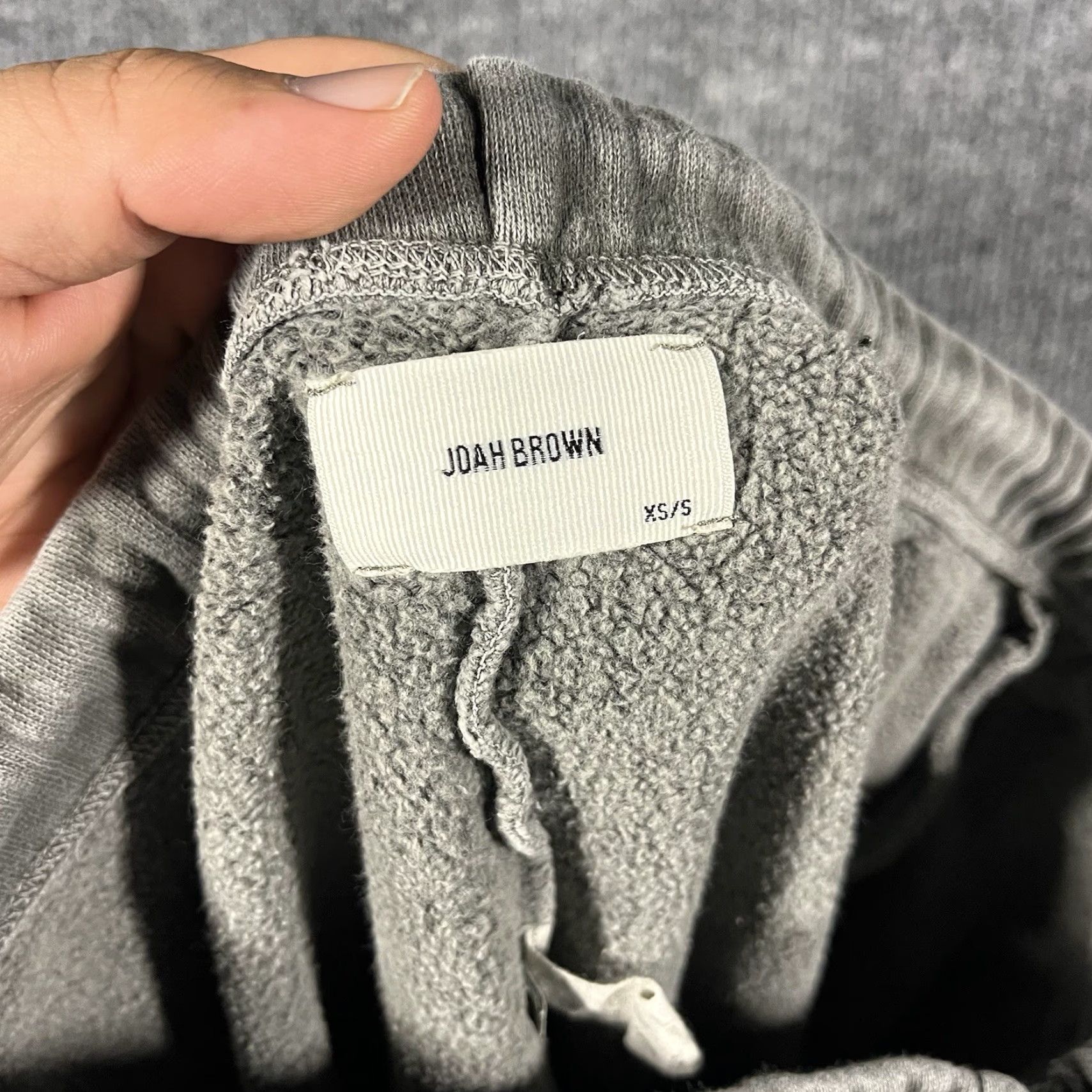Vintage VINTAGE Joah Brown Oversized Jogger Washed Gray Drawstring Sweatpants XS/S Size 26" / US 2 / IT 38 - 7 Thumbnail