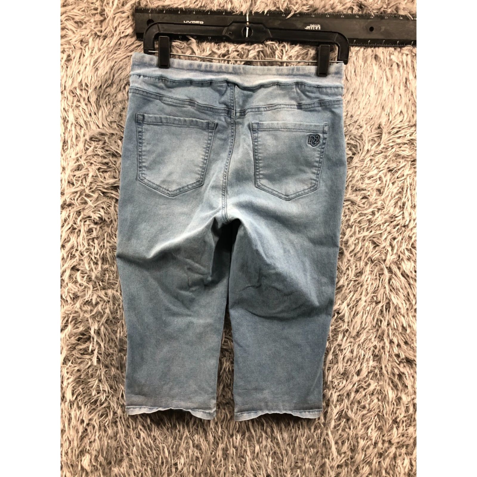 Vintage DG2 Capri Jeans Size S Womens Medium Wash Blue Regular Size 28" / US 6 / IT 42 - 7 Thumbnail