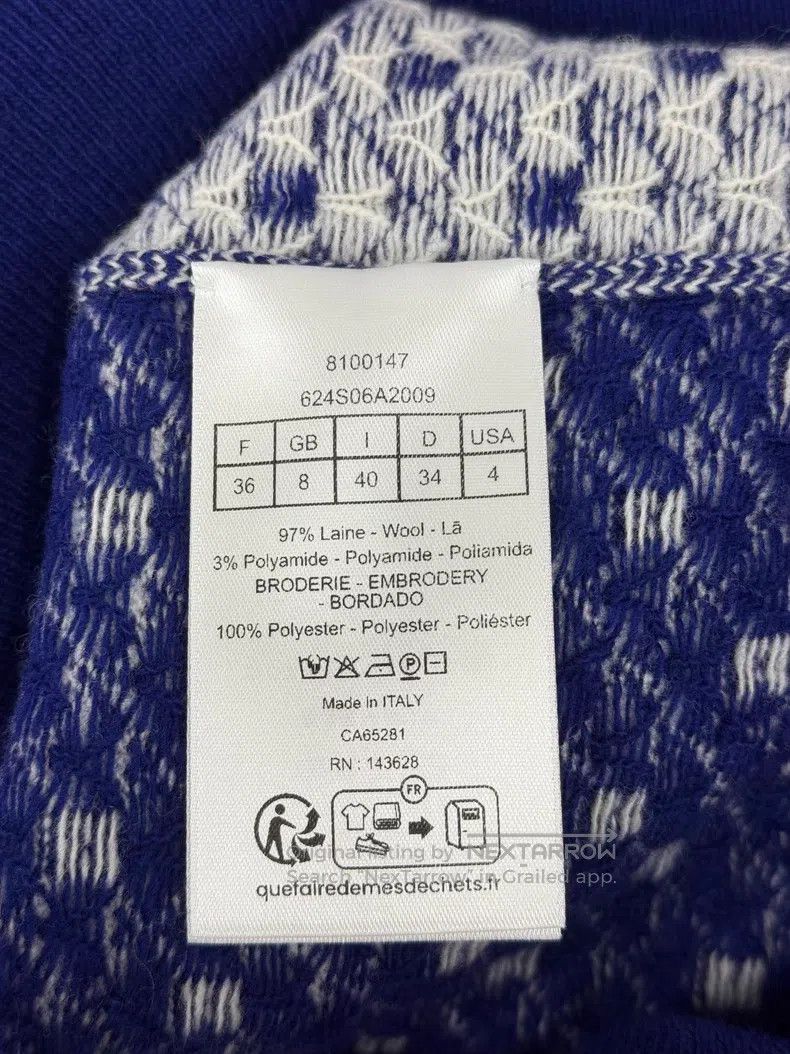 Dior Dior 26 new blue short-sleeved knitwear Size XS / US 0-2 / IT 36-38 - 5 Thumbnail