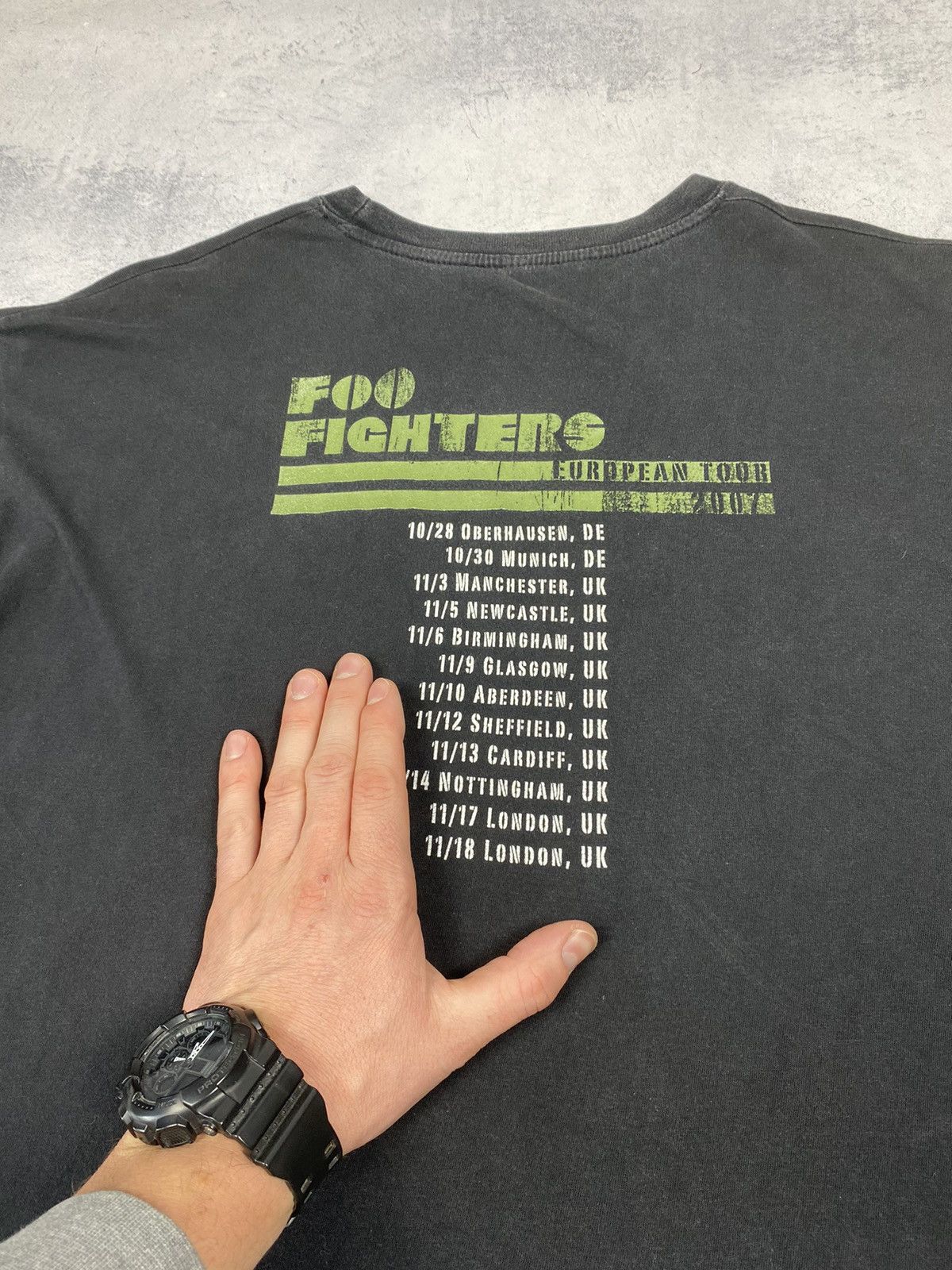 Band Tees Foo Fighters Rock Euro Tour 2007 Music T Shirt Size US XL / EU 56 / 4 - 10 Thumbnail