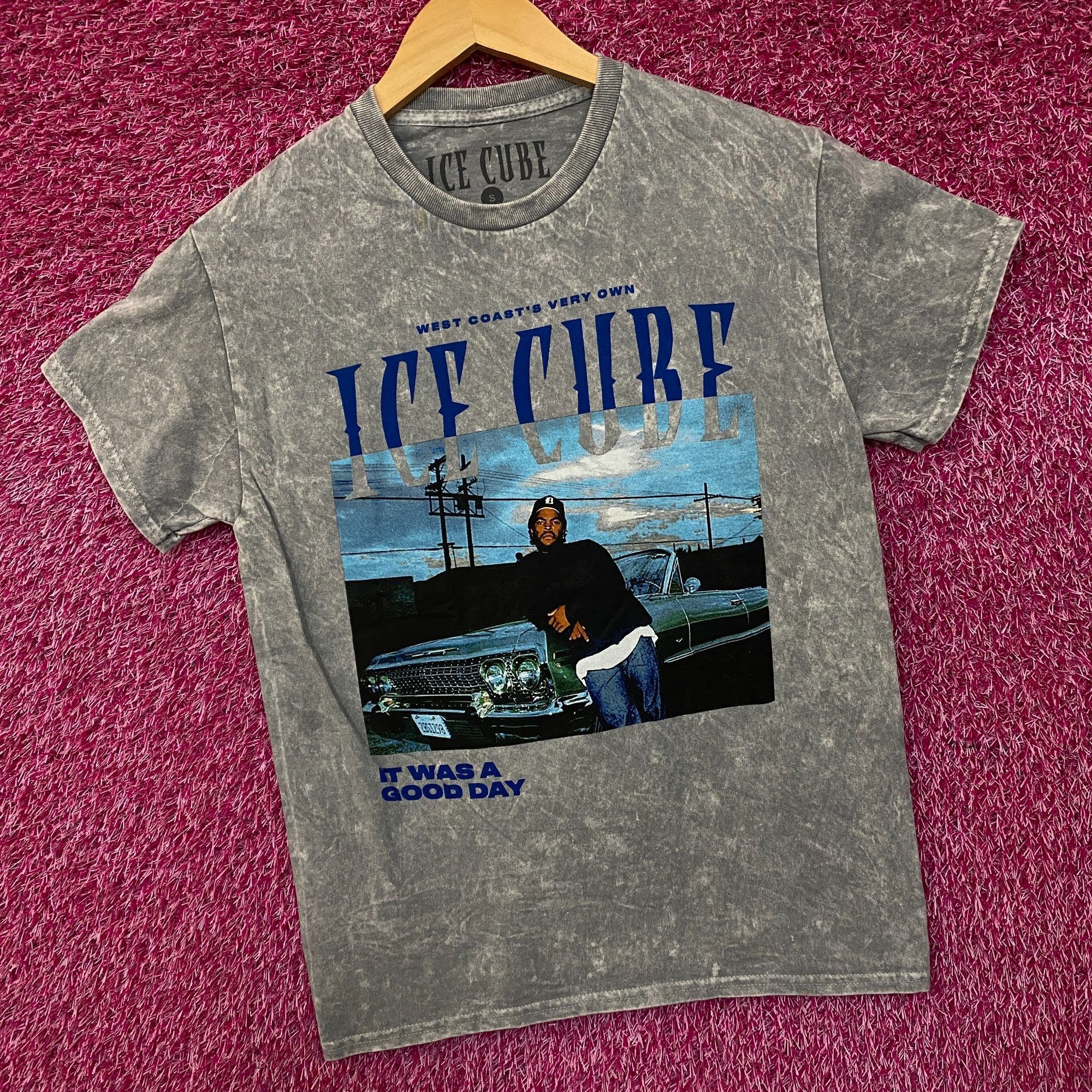 Rap Tees Ice Cube "It Was A Good Day" Graphic Acid Wash T-Shirt Small Size US S / EU 44-46 / 1 - 3 Thumbnail