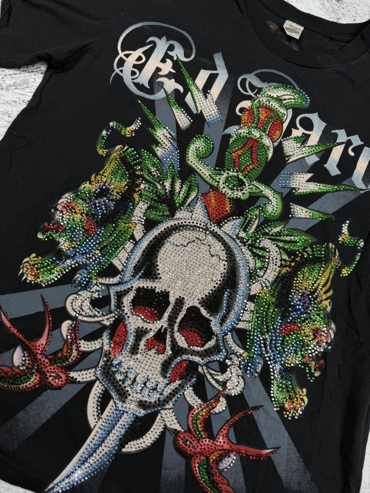 Christian Audigier × Ed Hardy × Vintage Vintage Ed Hardy T-shirt Y2K Size US L / EU 52-54 / 3 - 3 Thumbnail