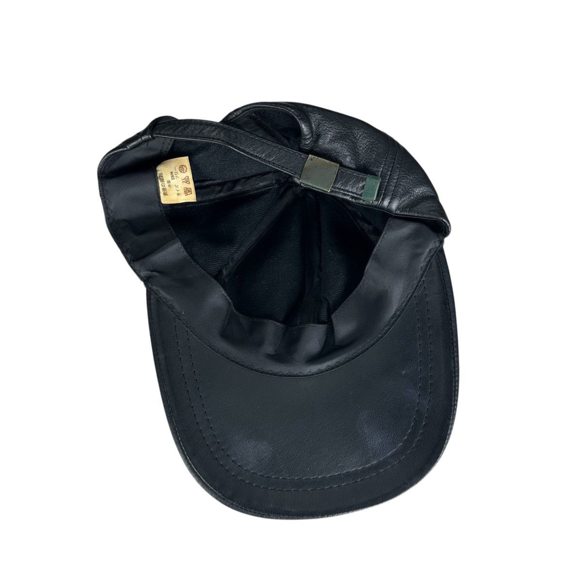 Leather BLACK LEATHER CAP Size ONE SIZE - 3 Thumbnail