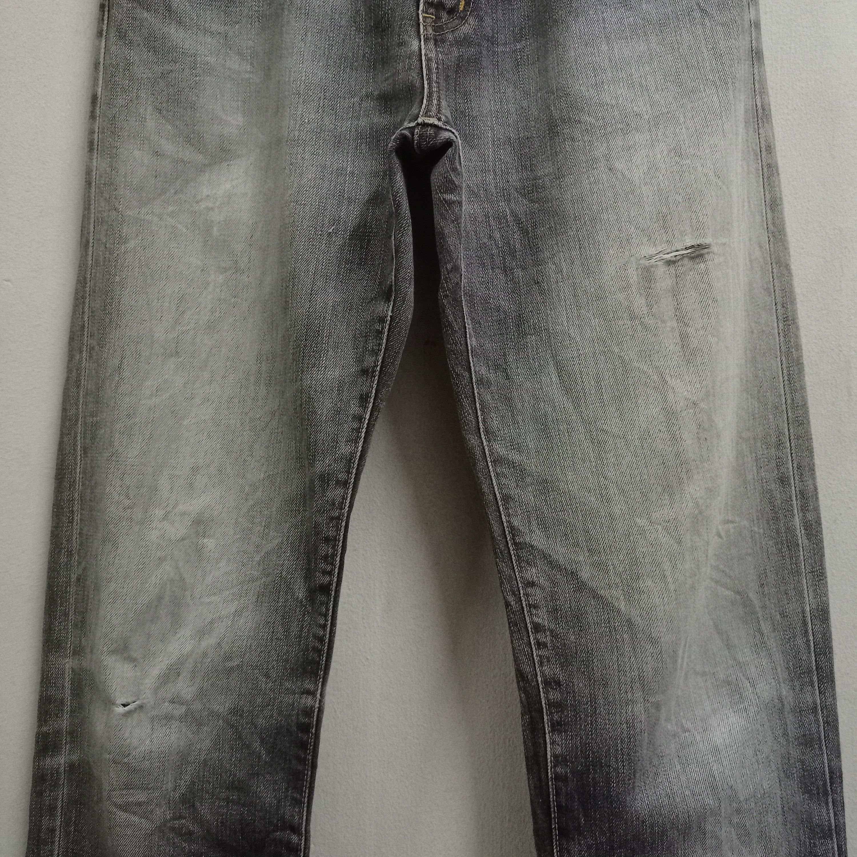 Japanese Brand × Uniqlo Vintage Japanese Uniqlo Faded Black Jeans 30x31 Size US 30 / EU 46 - 5 Thumbnail