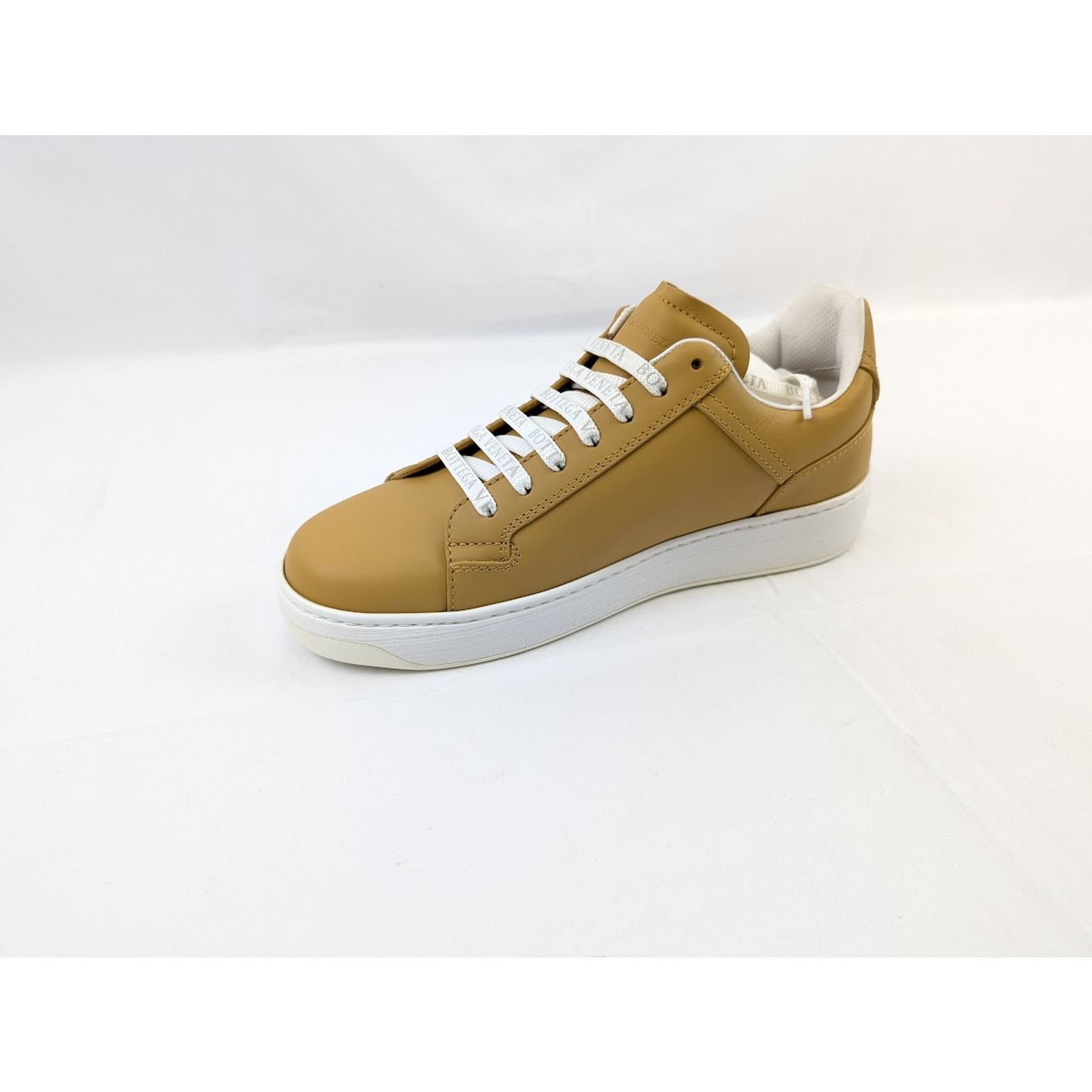 Bottega Veneta o1rshd1 Bolt Calf Sneaker Pelle S.GOMM in Butterscotch Size US 7.5 / EU 40-41 - 9 Thumbnail