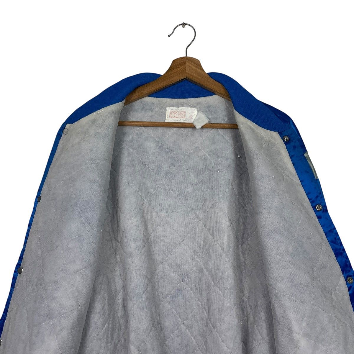 NFL Vintage 80s NFL Detroit Lions Satin Bomber Size US XXL / EU 58 / 5 - 12 Thumbnail