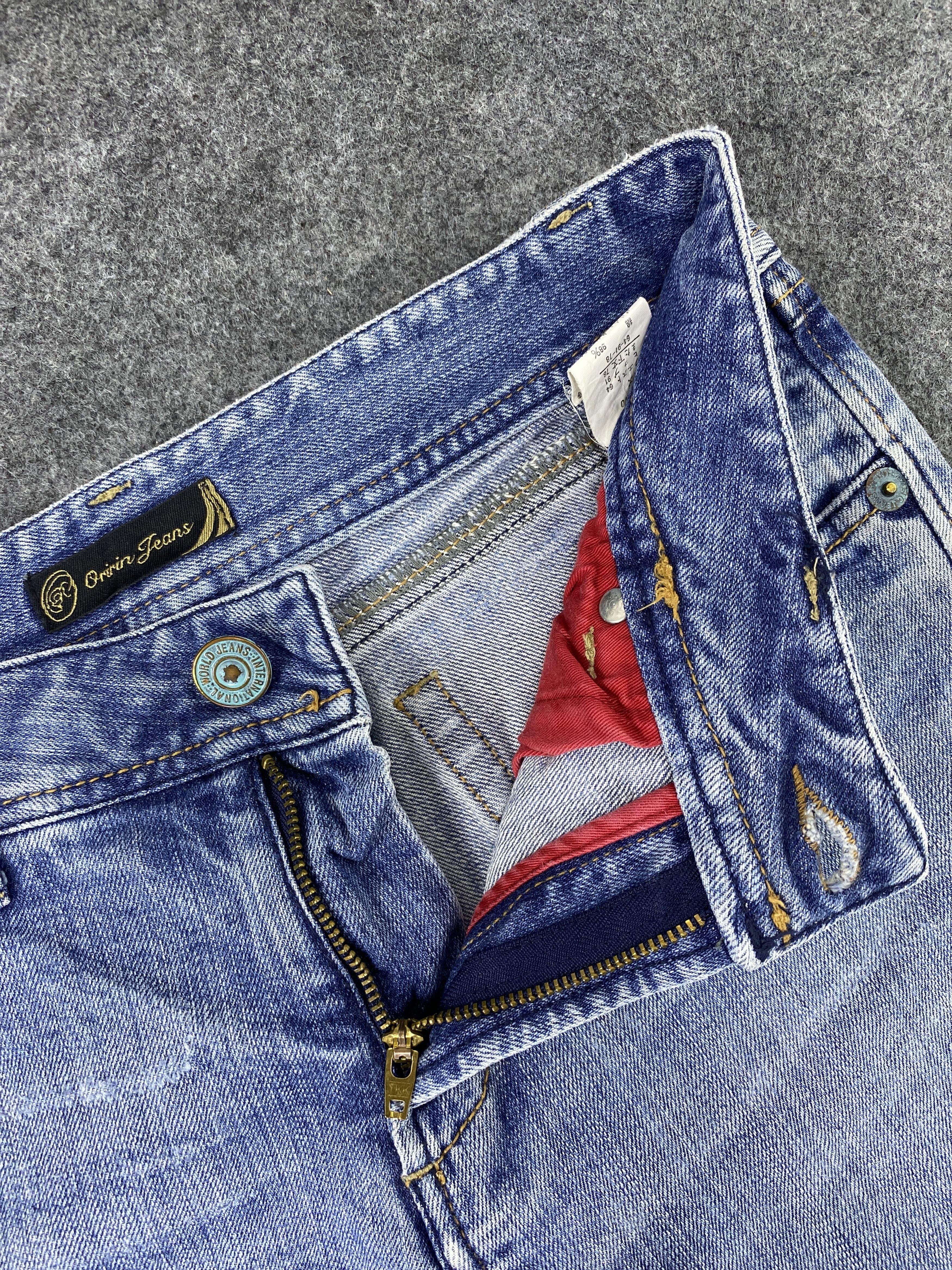 Japanese Brand Oririn Blue Wash bootcut Jeans - J997 Size 29" - 8 Thumbnail