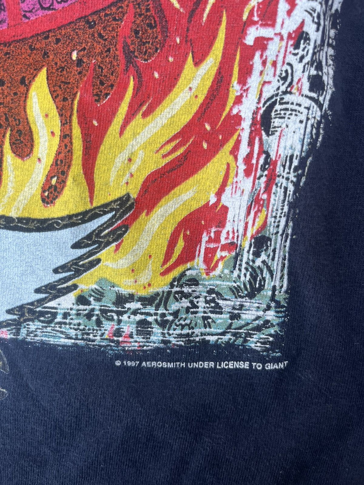 Band Tees Vintage Aerosmith Nine Live Size US L / EU 52-54 / 3 - 3 Thumbnail