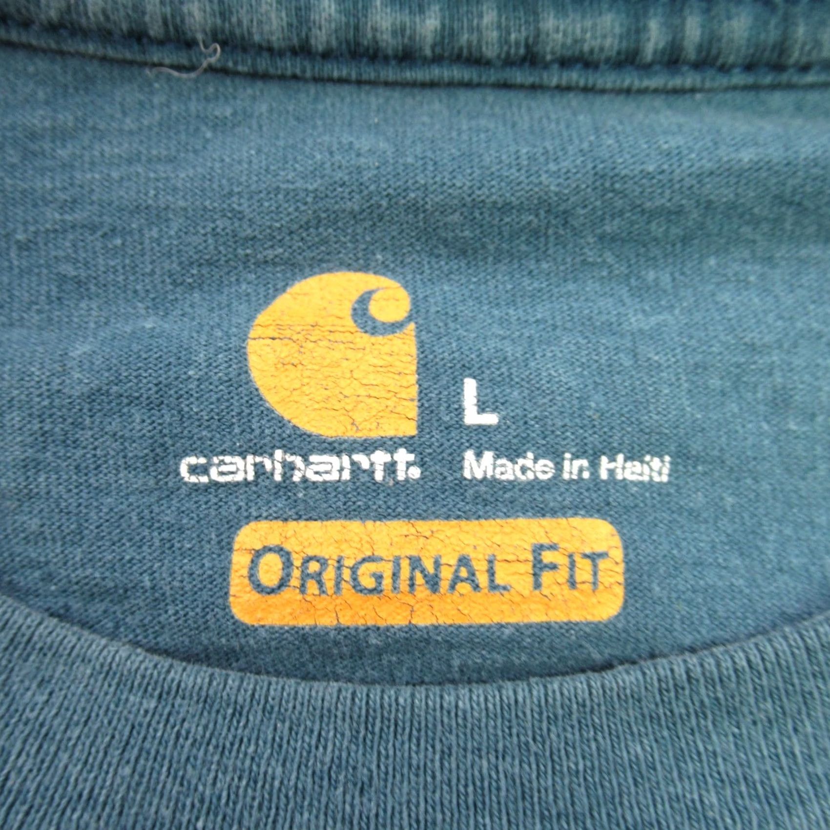 Carhartt Carhartt Mens Shirt Large Short Sleeve Crew Neck Blue Casual Lightweight Shirt Mens L Blue Carhartt Size US L / EU 52-54 / 3 - 4 Thumbnail