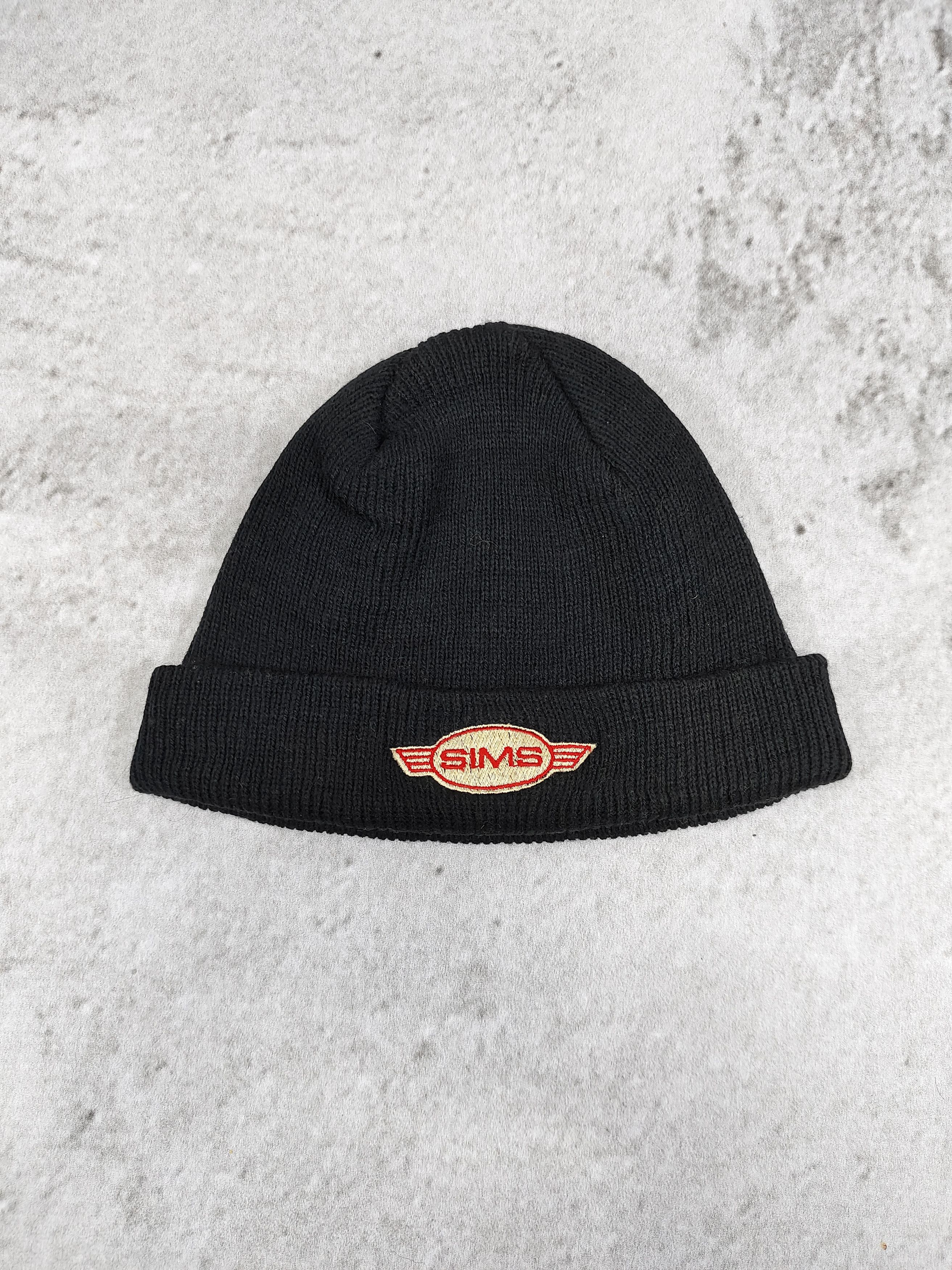Vintage 90s SIMS🔥Archived Embroidered Logo Skateboard Beanie Hat Size ONE SIZE - 3 Thumbnail
