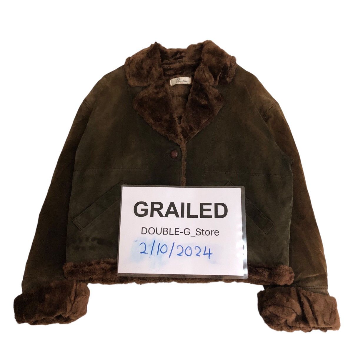 Designer 📌Doux tisow Femme Mink Fur Lining Cardigan Jacket Size US M / EU 48-50 / 2 - 1 Thumbnail