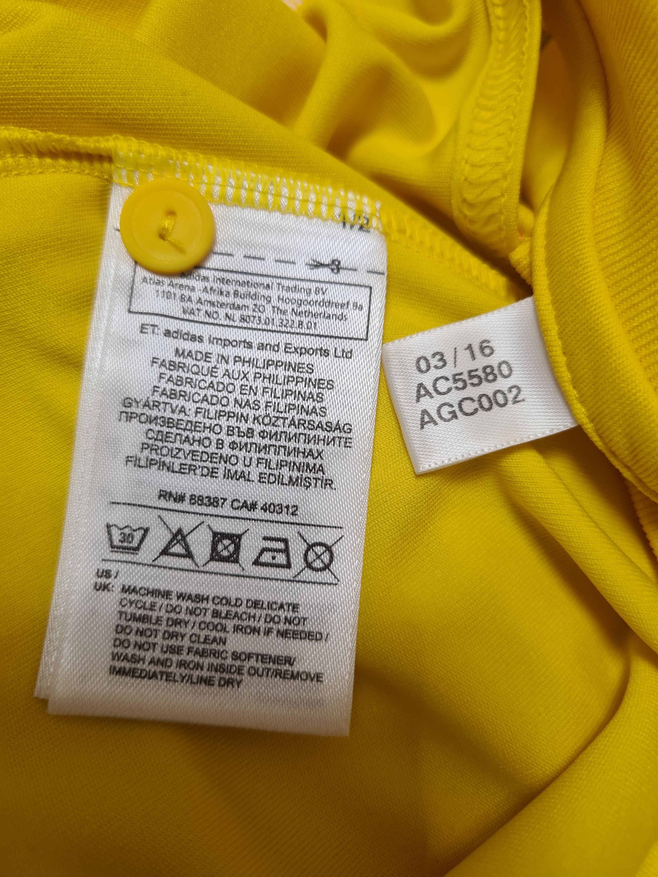 Adidas UKRAINE 2016 2017 MATCH WORN KONOPLYANKA 10 SOCCER JERSEY Size US M / EU 48-50 / 2 - 10 Thumbnail