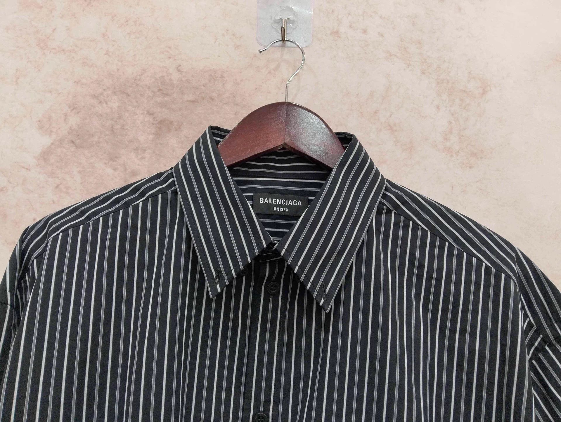 Balenciaga Balenciaga Striped Poplin 5-Sleeve Shirt 38 99 New Size US S / EU 44-46 / 1 - 6 Thumbnail