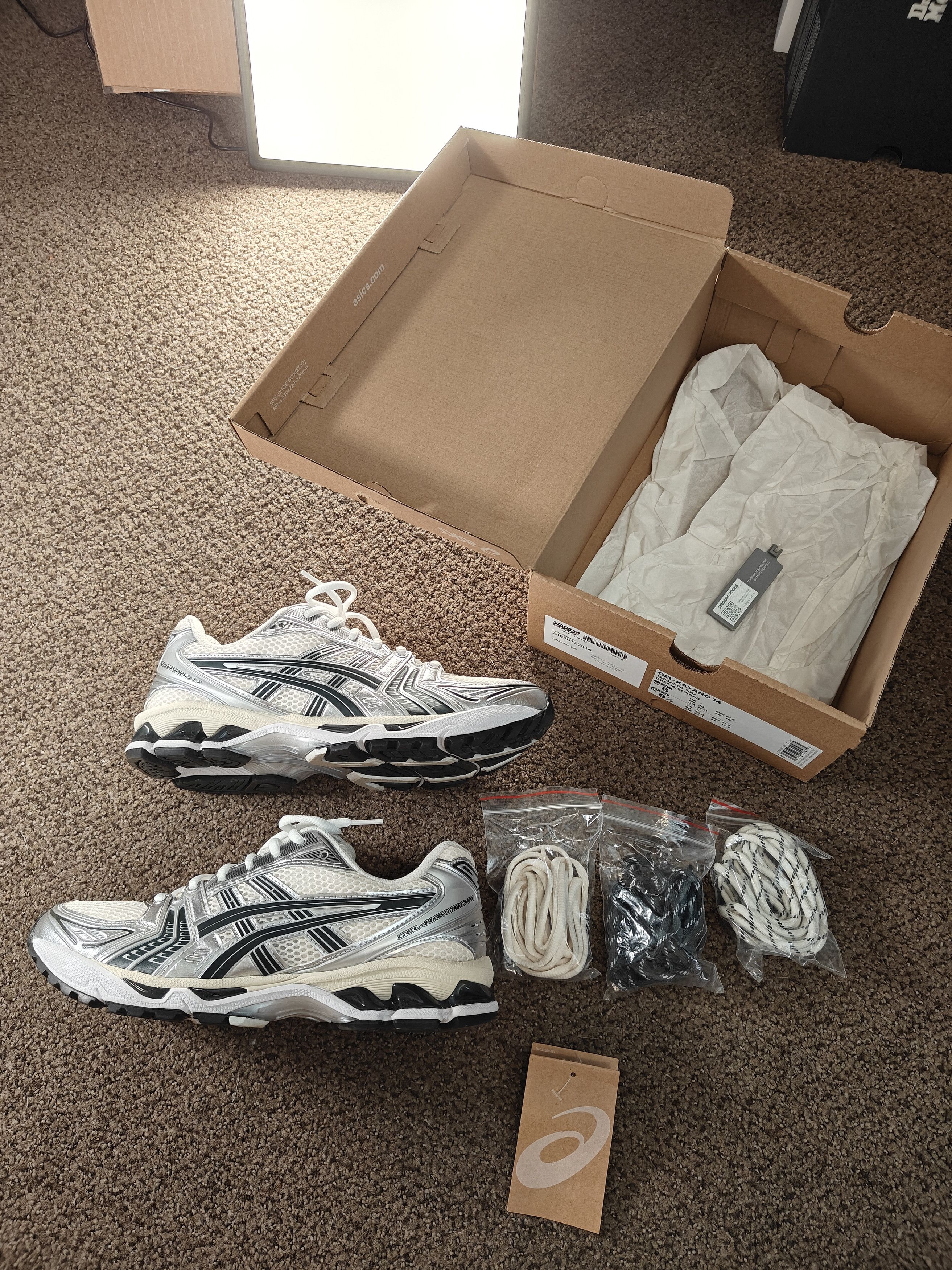 kith asics gel kayano 14 scarab green 8M - worn ONCE!
