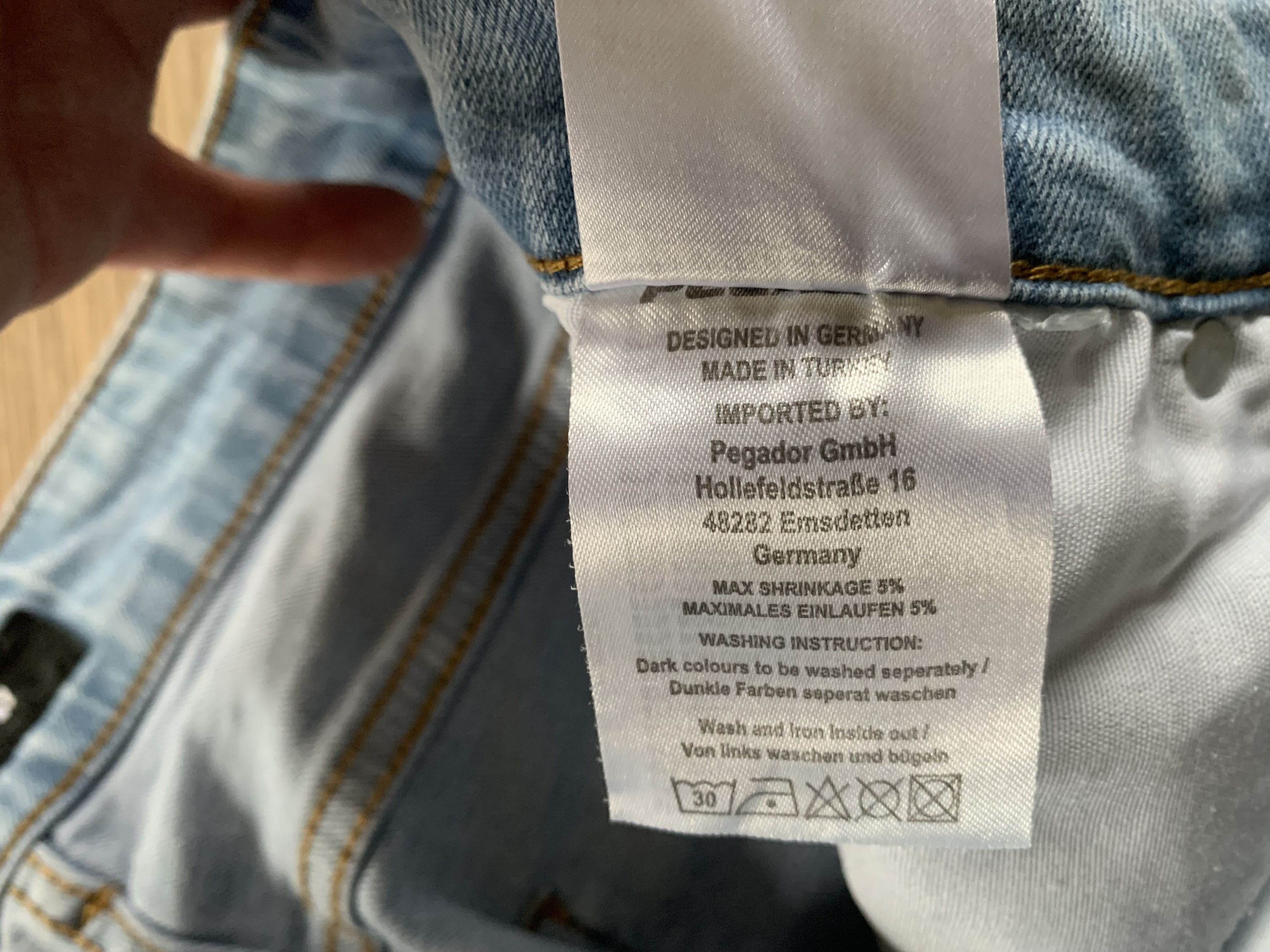 Other Mens Pegador Bray Straight Light Blue Zip Jeans Size US 32 / EU 48 - 11 Thumbnail
