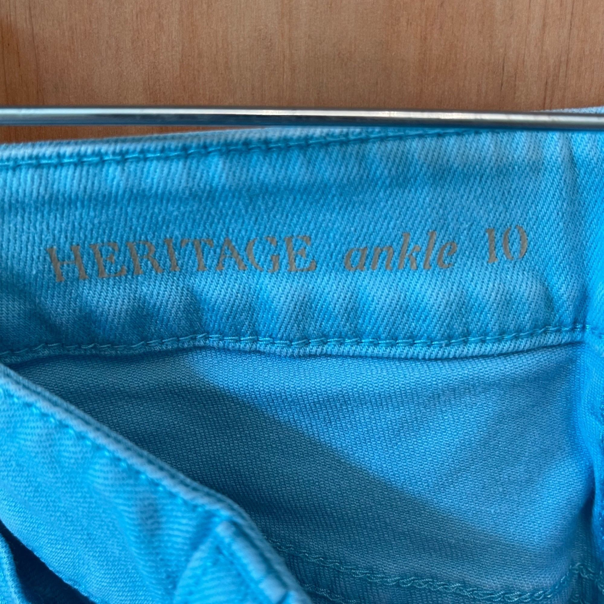 Talbots Talbots Heritage Ankle Jeans Women's 10 Turquoise Stretch Size 30" / US 8 / IT 44 - 5 Thumbnail
