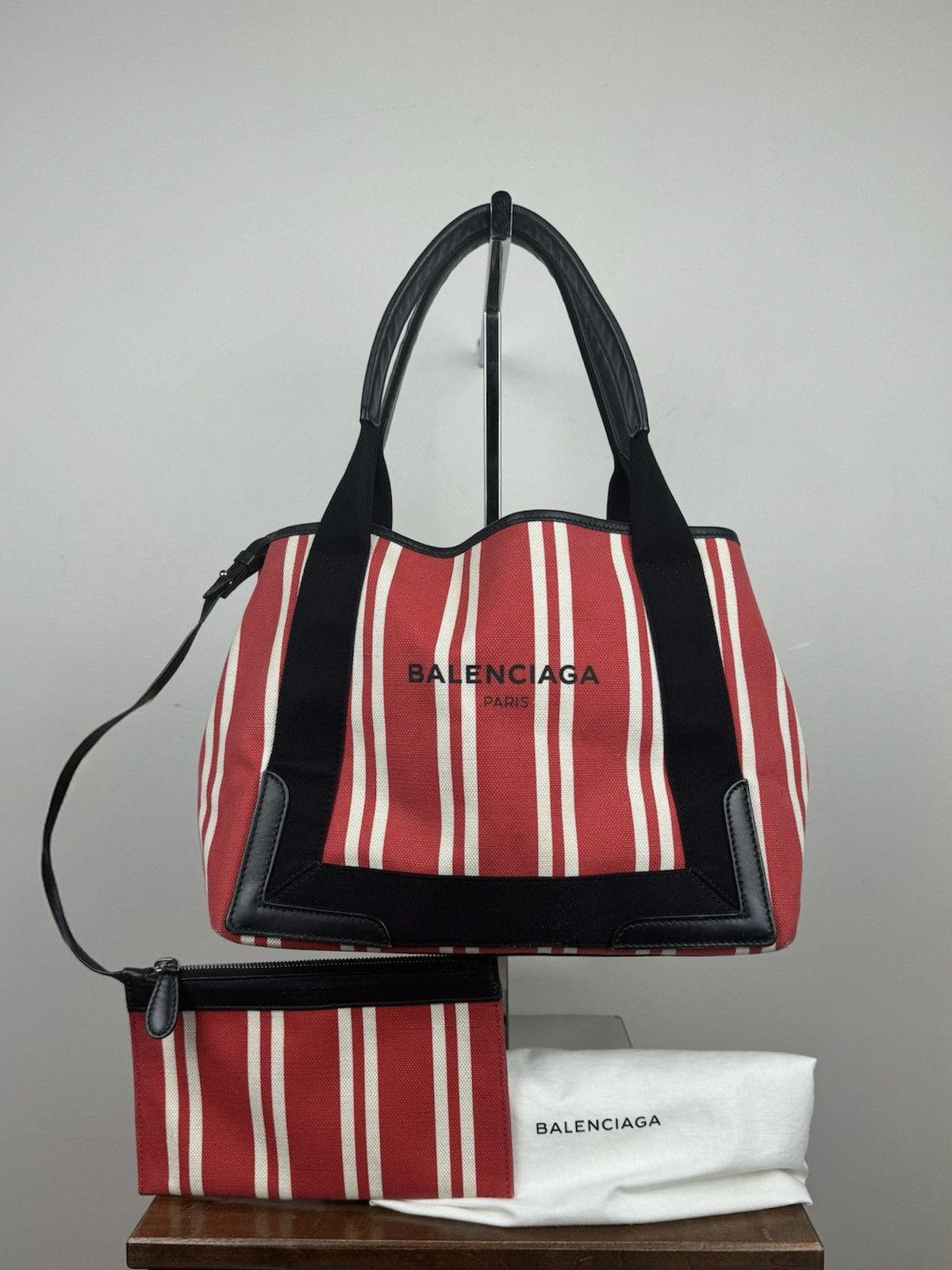 Balenciaga Balenciaga Navy Cabas Handbag original casual item Size ONE SIZE - 1 Thumbnail