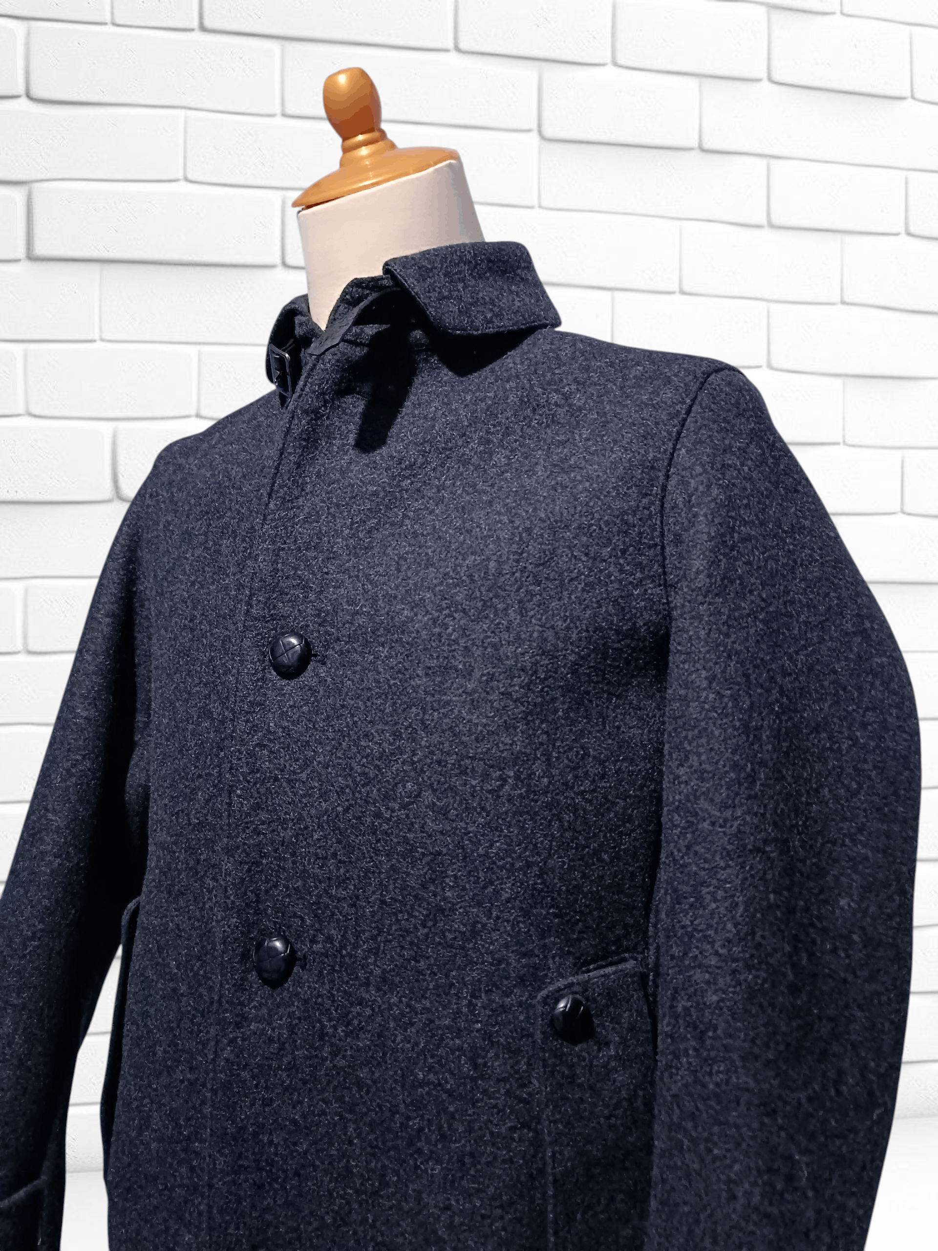 Japanese Brand Melton Outer Collection Wool Jacket Dark Gray Size US M / EU 48-50 / 2 - 3 Thumbnail