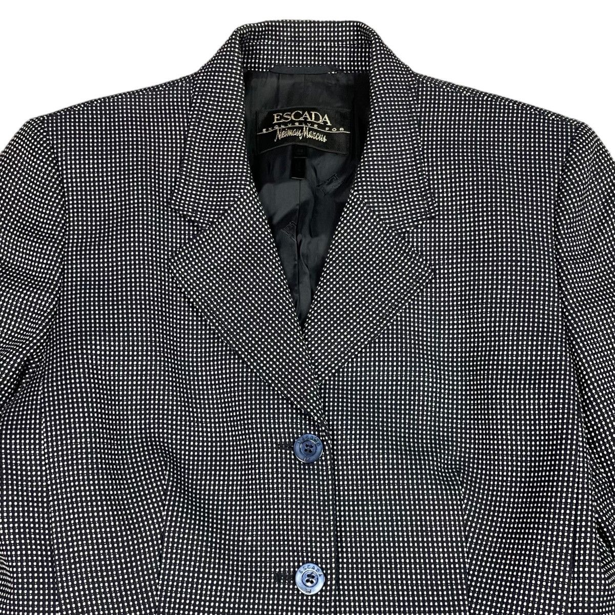 Escada ESCADA For Neiman Marcus Plaid Blazer Wool Jacket Size 38 Size XS / US 0-2 / IT 36-38 - 4 Thumbnail