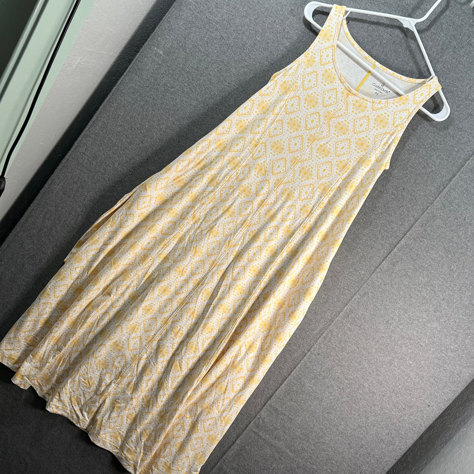 Other Cuddl Duds Petite Flexwear Paneled Maxi Dress Yellow Size S / US 4 / IT 40 - 1 Thumbnail