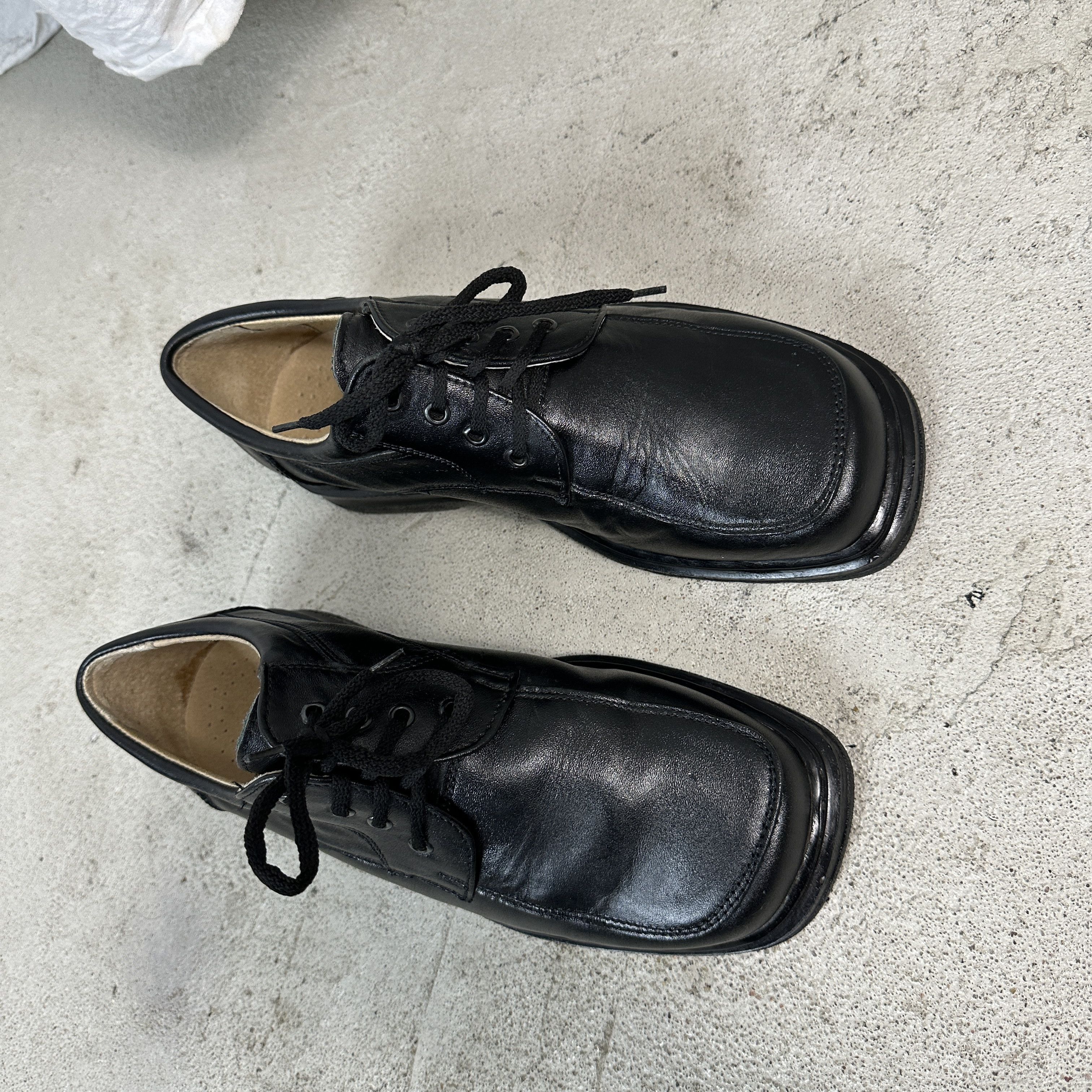 Vintage Vintage Y2K Leather Elegant Derby Square Toe Vintage Shoes Size US 7 / EU 40 - 4 Thumbnail