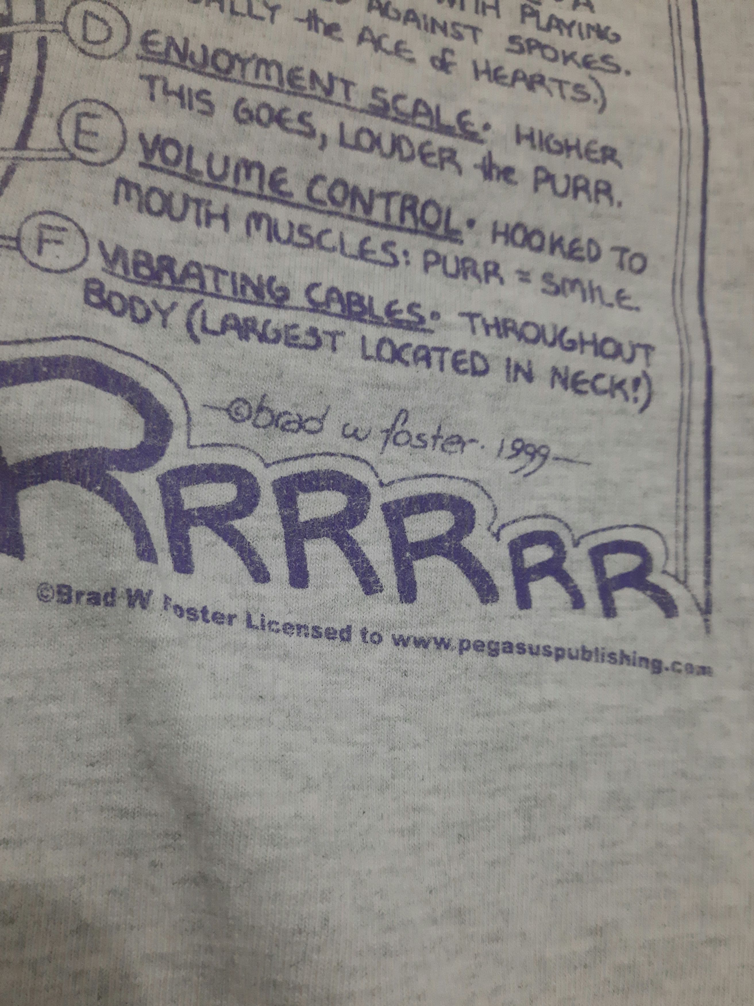 Vintage Vintage FOTL Dated 1999 Purr mechanism tee Size US XL / EU 56 / 4 - 3 Thumbnail