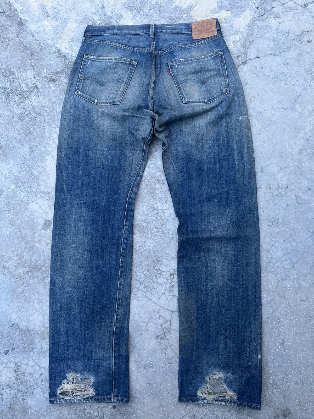 Levi's Vintage Levi's 501 Big E 1971 Distressed Jeans Size US 34 / EU 50 - 4 Thumbnail