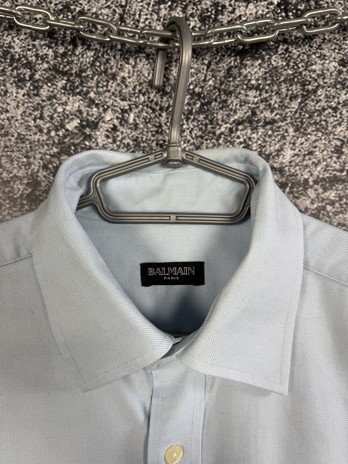 Balmain Balmain Paris Long Sleeve Shirt Button Up Vintage Size 42 Size US XL / EU 56 / 4 - 6 Thumbnail