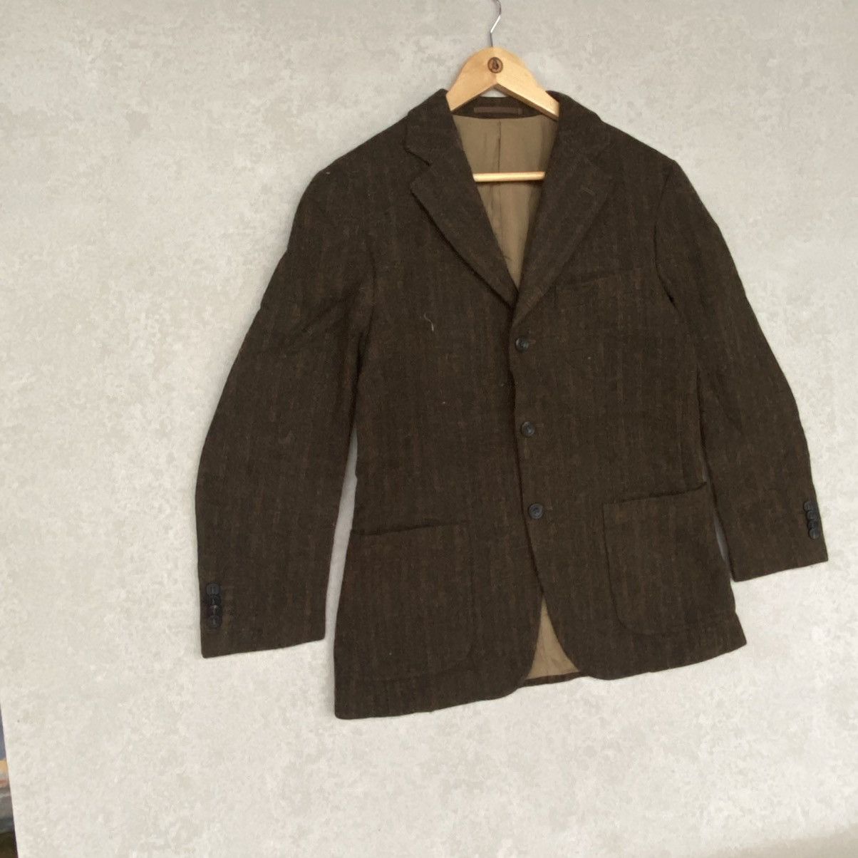 Other Vintage Brown Pinstripes Wool Blazer With A Preppy Size M Size US M / EU 48-50 / 2 - 3 Thumbnail