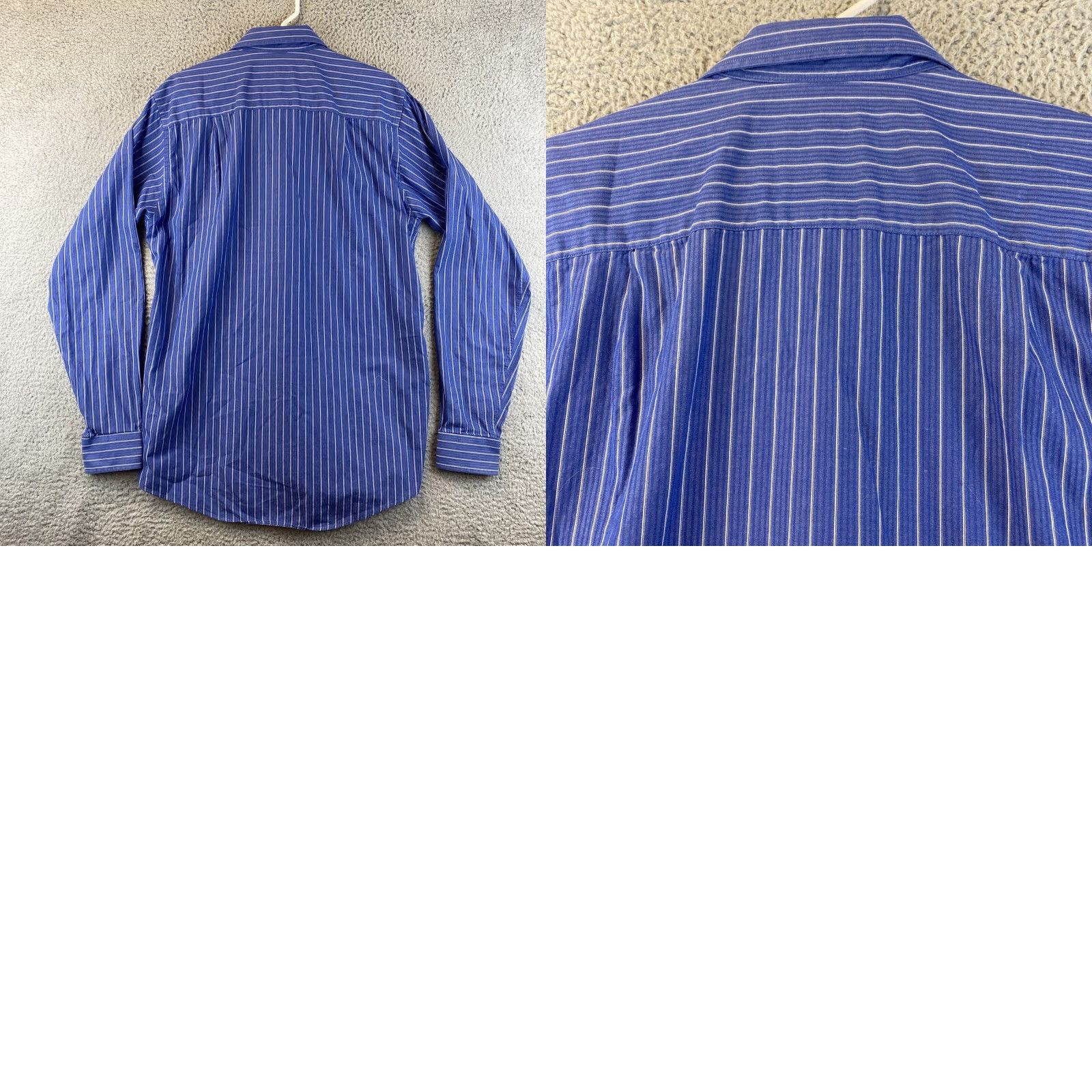 Calvin Klein Calvin Klein Shirt Adult M Blue Button-Up Long Sleeve Slim Fit Mens Shirt 36/37 Regular Cotton 82-54 Size US M / EU 48-50 / 2 - 8 Thumbnail