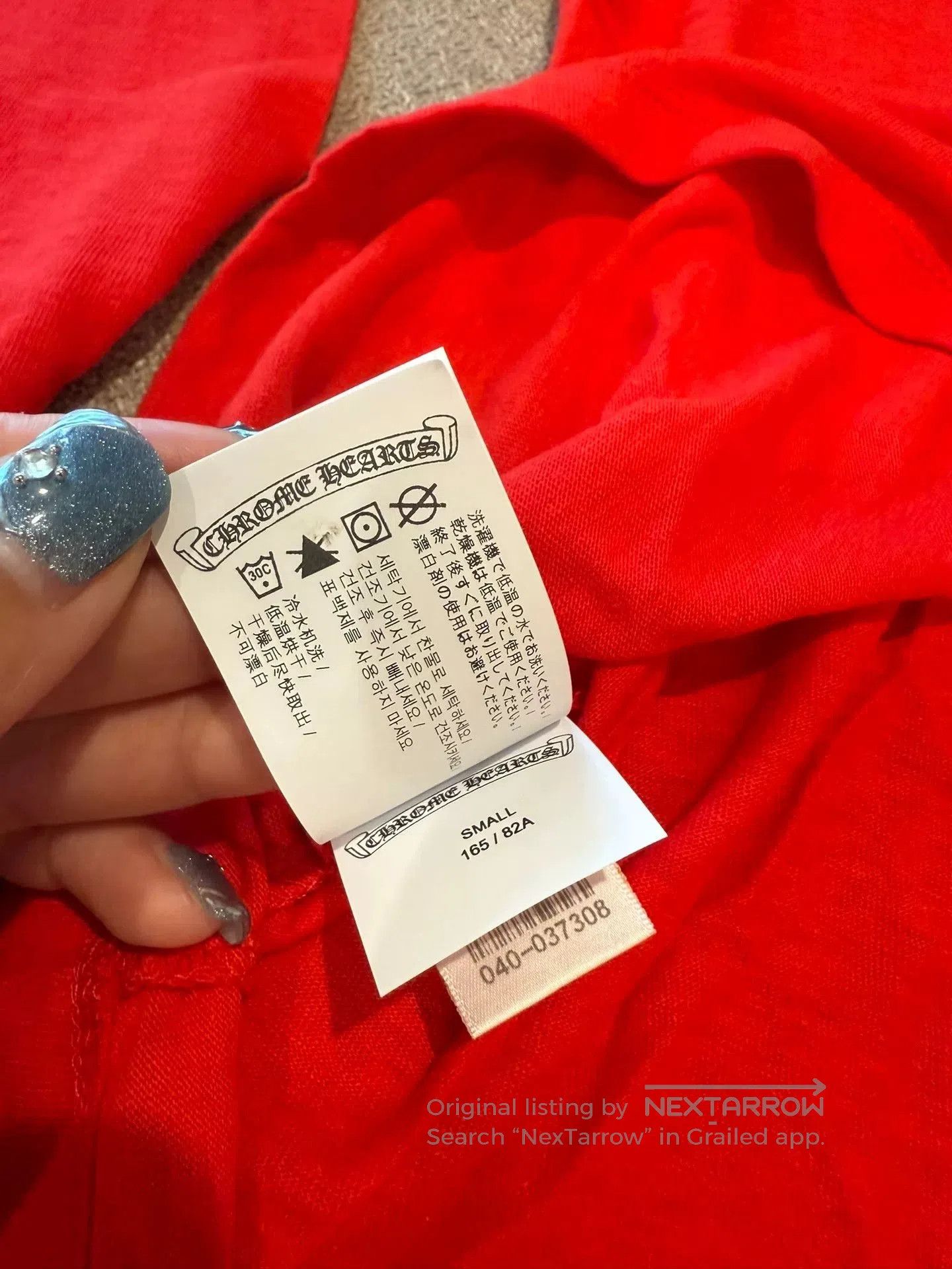 Chrome Hearts Chrome Hearts Red 33 Long Sleeve T. Size US S / EU 44-46 / 1 - 8 Thumbnail