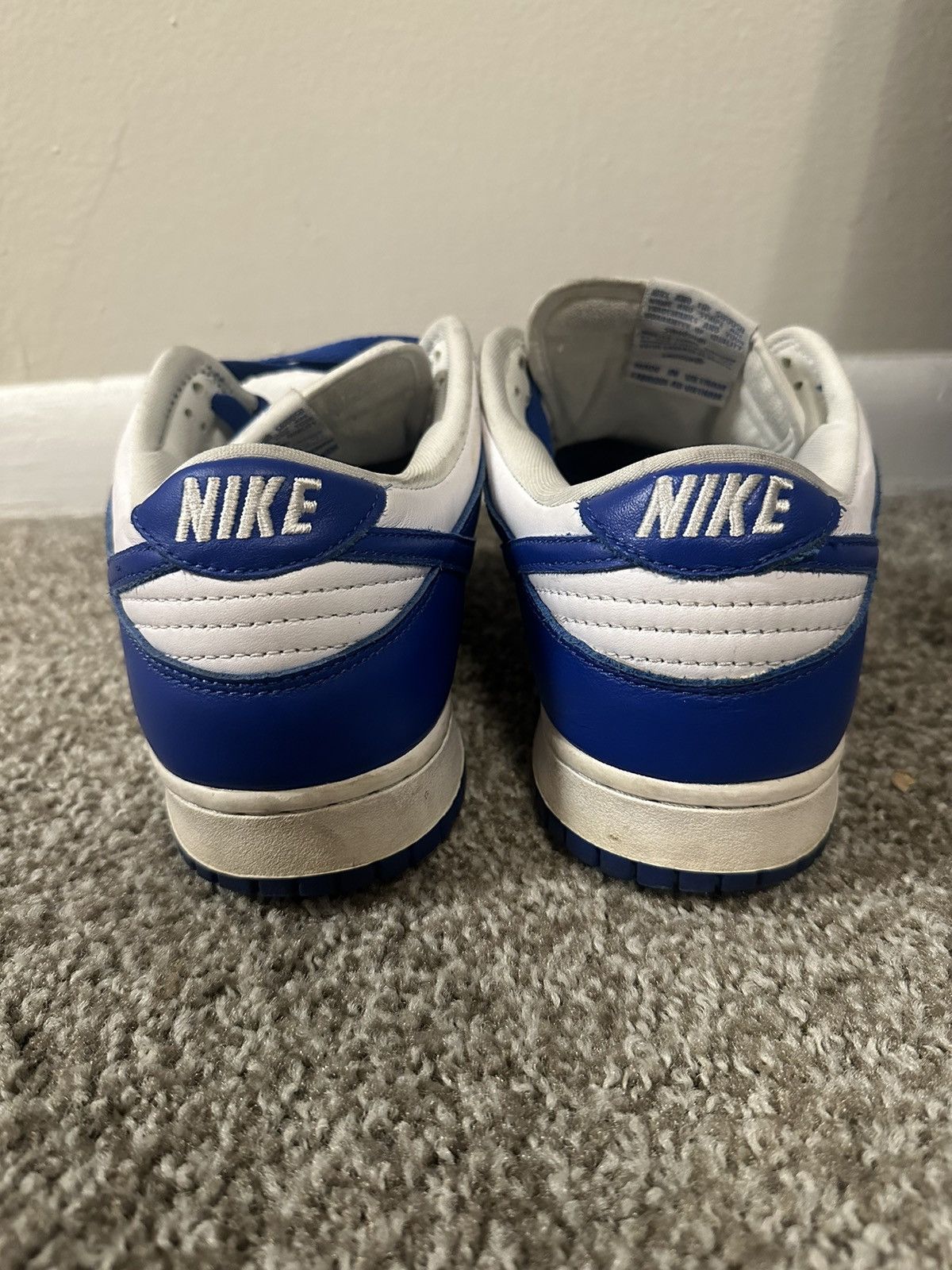 Nike Nike Dunk Low SP Kentucky Blue Size US 12 / EU 45 - 4 Thumbnail