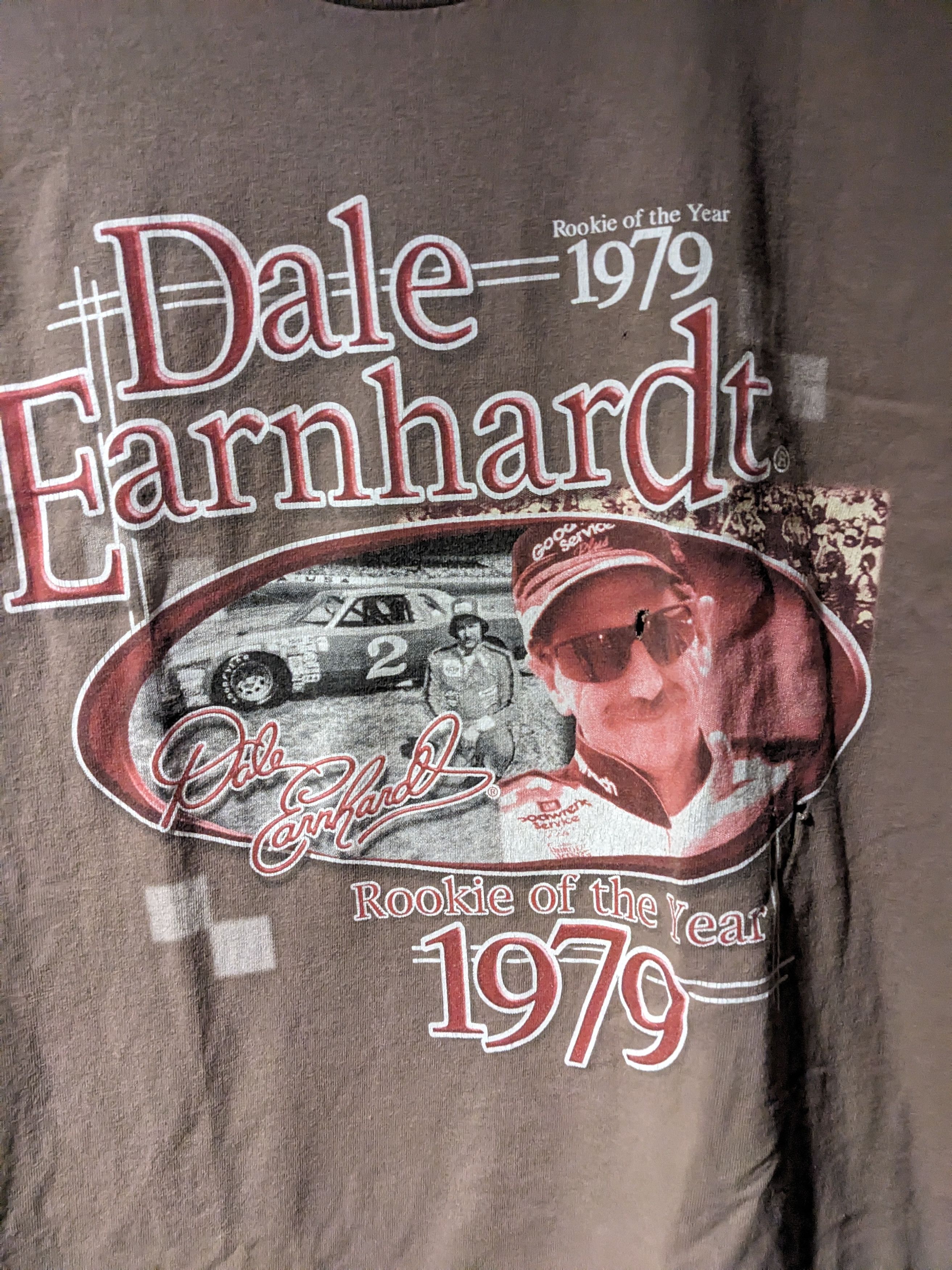 Chase Authentics × NASCAR × Vintage Vintage 90s Dale Earnhardt Rookie of the Year Nascar T-Shirt Size US M / EU 48-50 / 2 - 2 Thumbnail