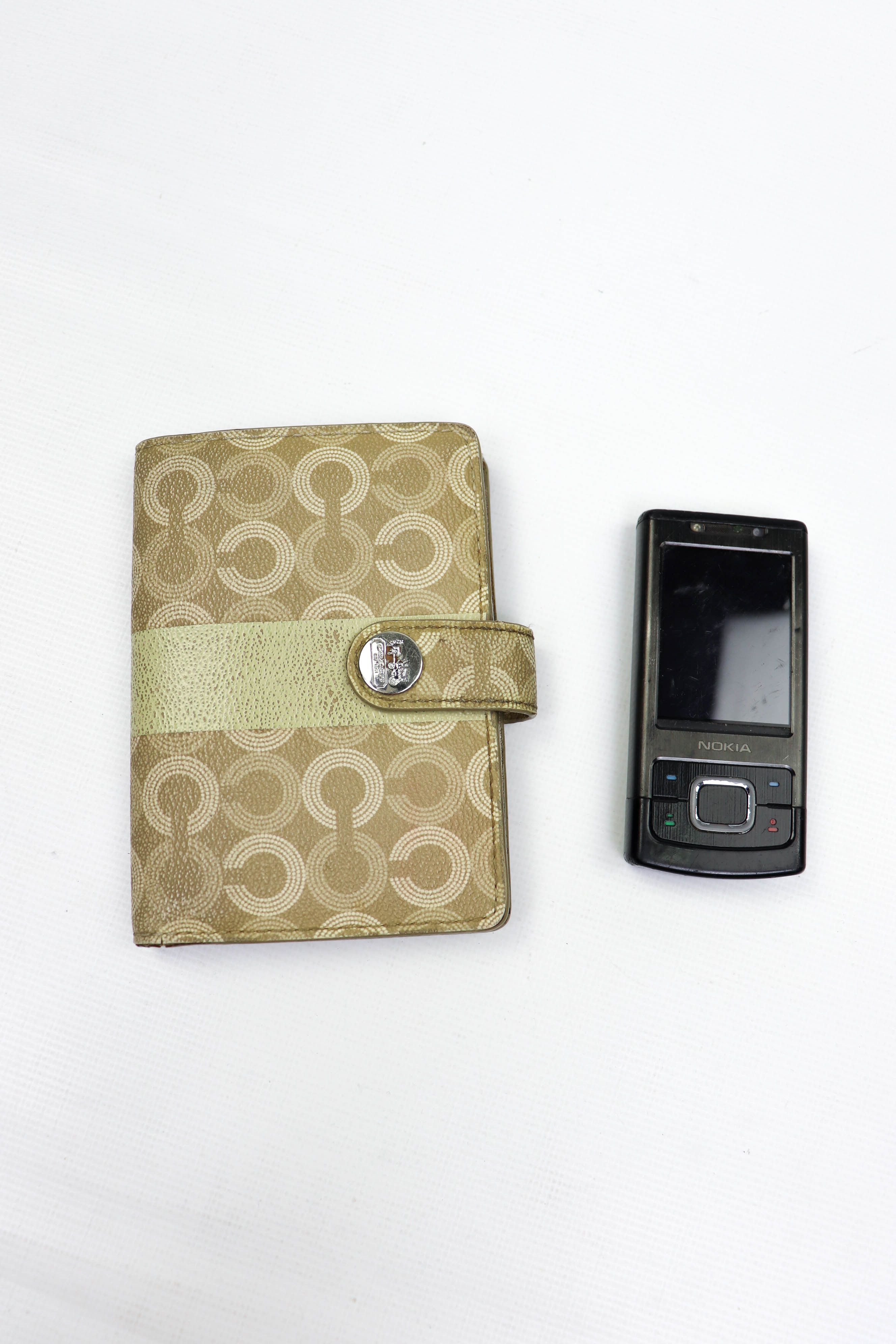 Coach Coach Vintage Beige Monogram Small Wallet Size ONE SIZE - 3 Thumbnail