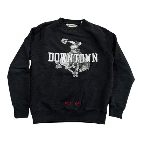 Off-White Off-White Downtown Sweatshirt Crewneck C/O Virgil Abloh Size Size US S / EU 44-46 / 1 - 1 Thumbnail