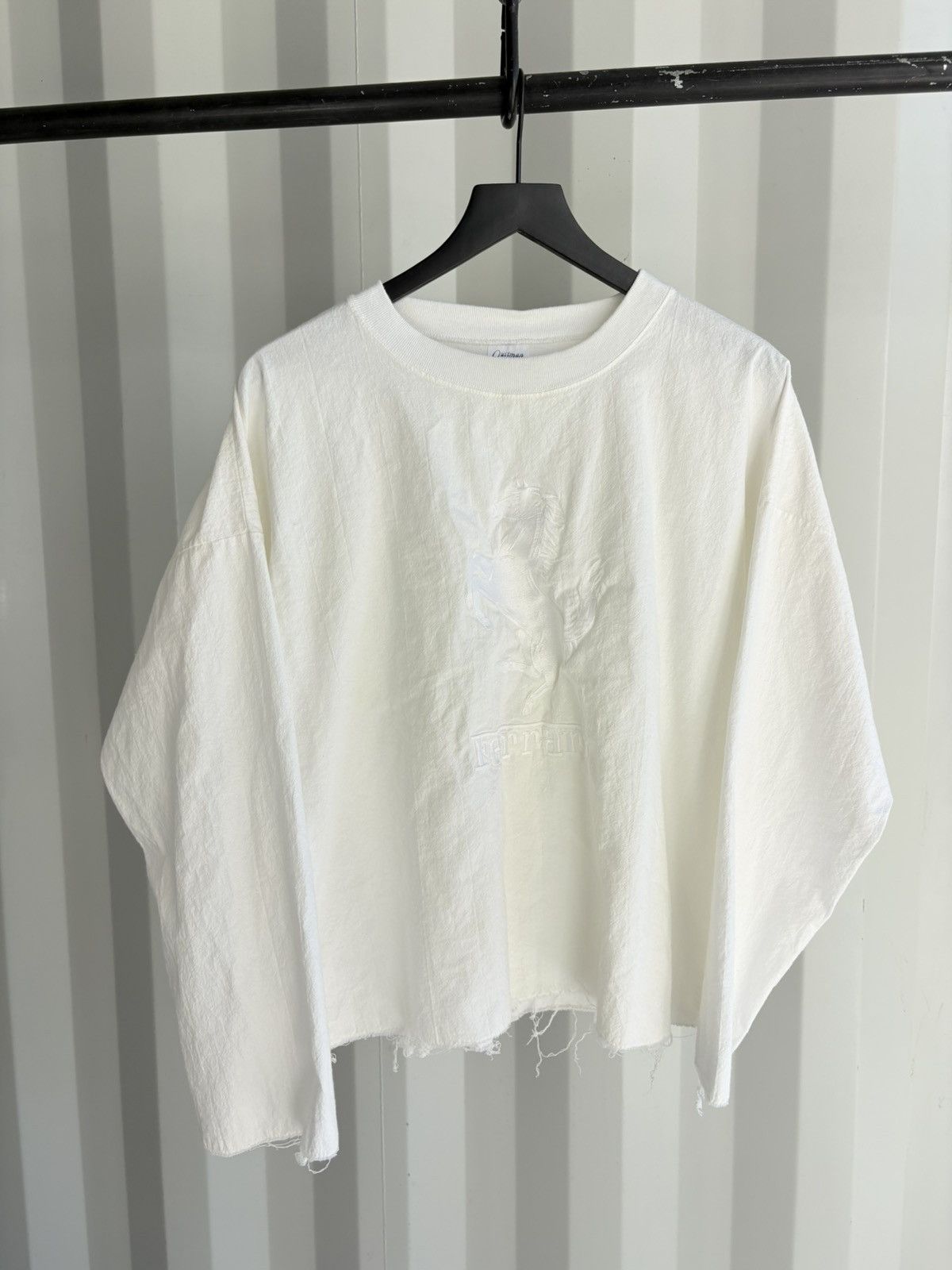 Vintage Ferrari Thrashed Faded Distressed Shirt GRUNGE Band Size US L / EU 52-54 / 3 - 1 Thumbnail