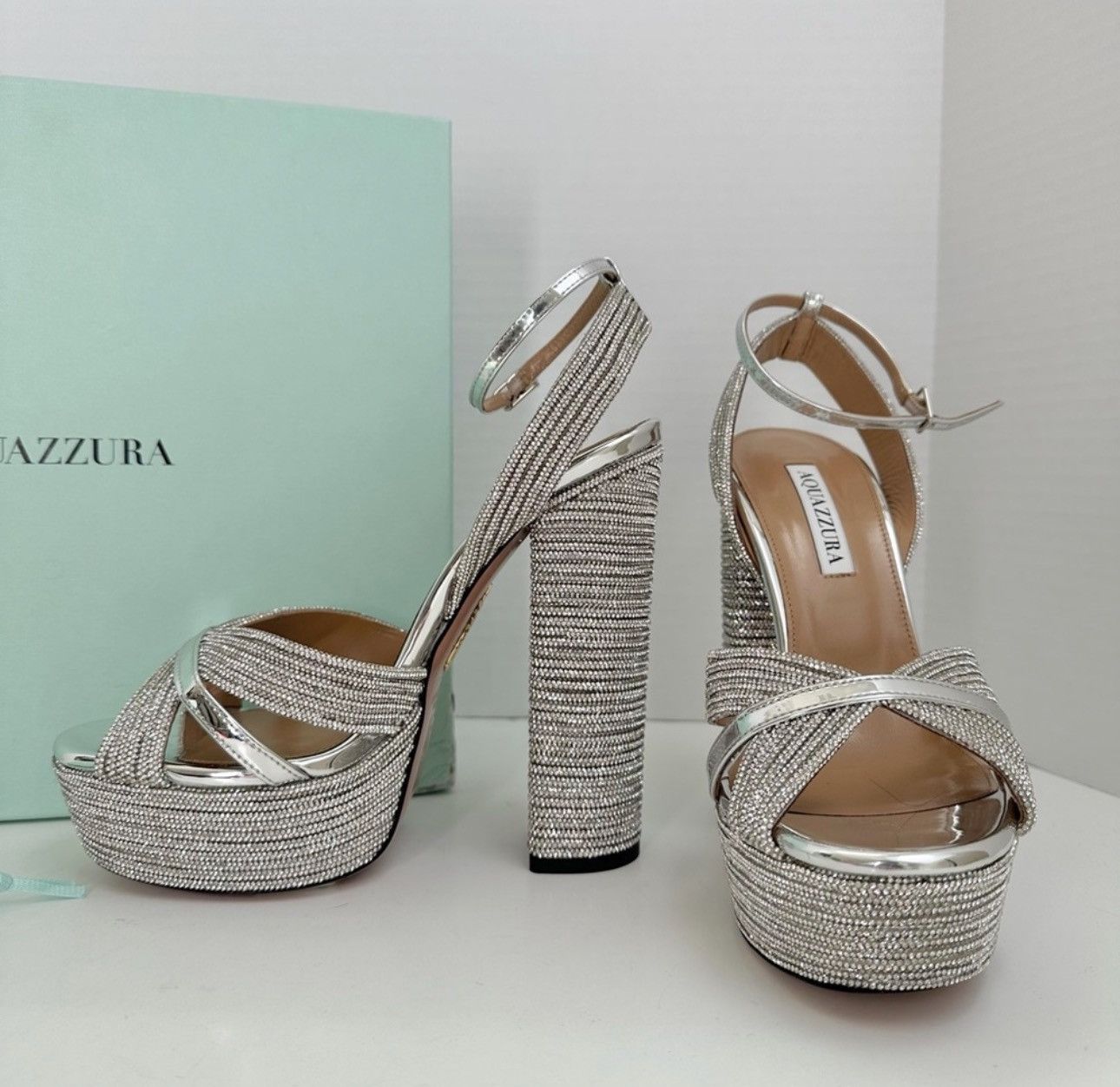 Aquazzura Aquazzura Sundance Crystal Plateau 140 Size US 10 / IT 40 - 11 Thumbnail