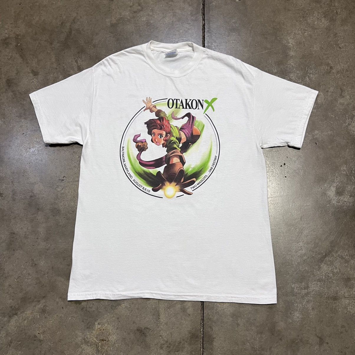 Vintage 2003 Otakon Anime Convention Promo Graphic Tee Y2K