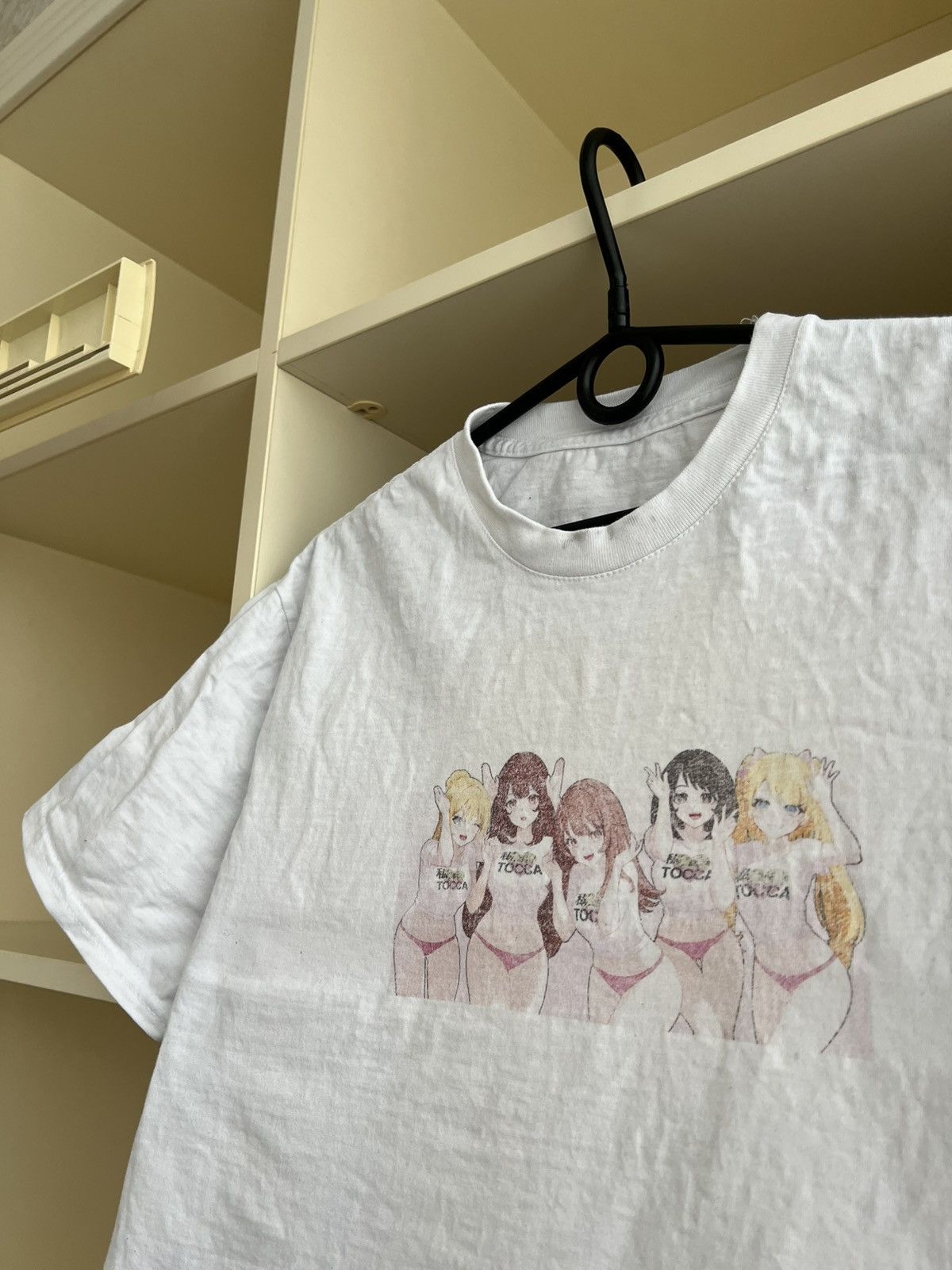 Anime Anime Girls Graphic T-Shirt White Japanese Manga Waifu Tee Size US M / EU 48-50 / 2 - 5 Thumbnail
