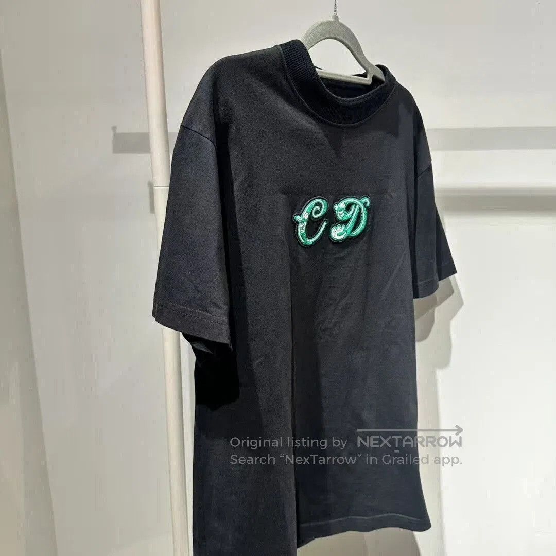 Dior dior x sacai green embroidered short sleeve t-shirt. Size US M / EU 48-50 / 2 - 9 Thumbnail